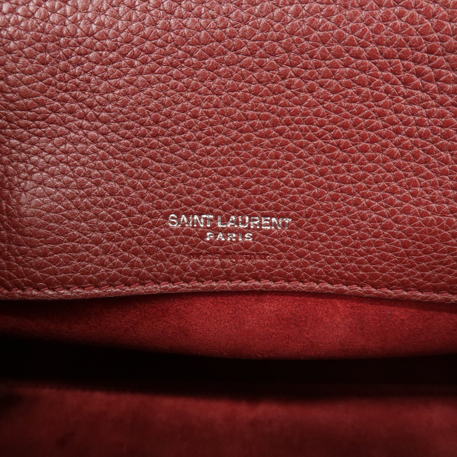 SAINT LAURENT PARIS Calf Leather Sac de Jour 2Way Hand Bag 485019