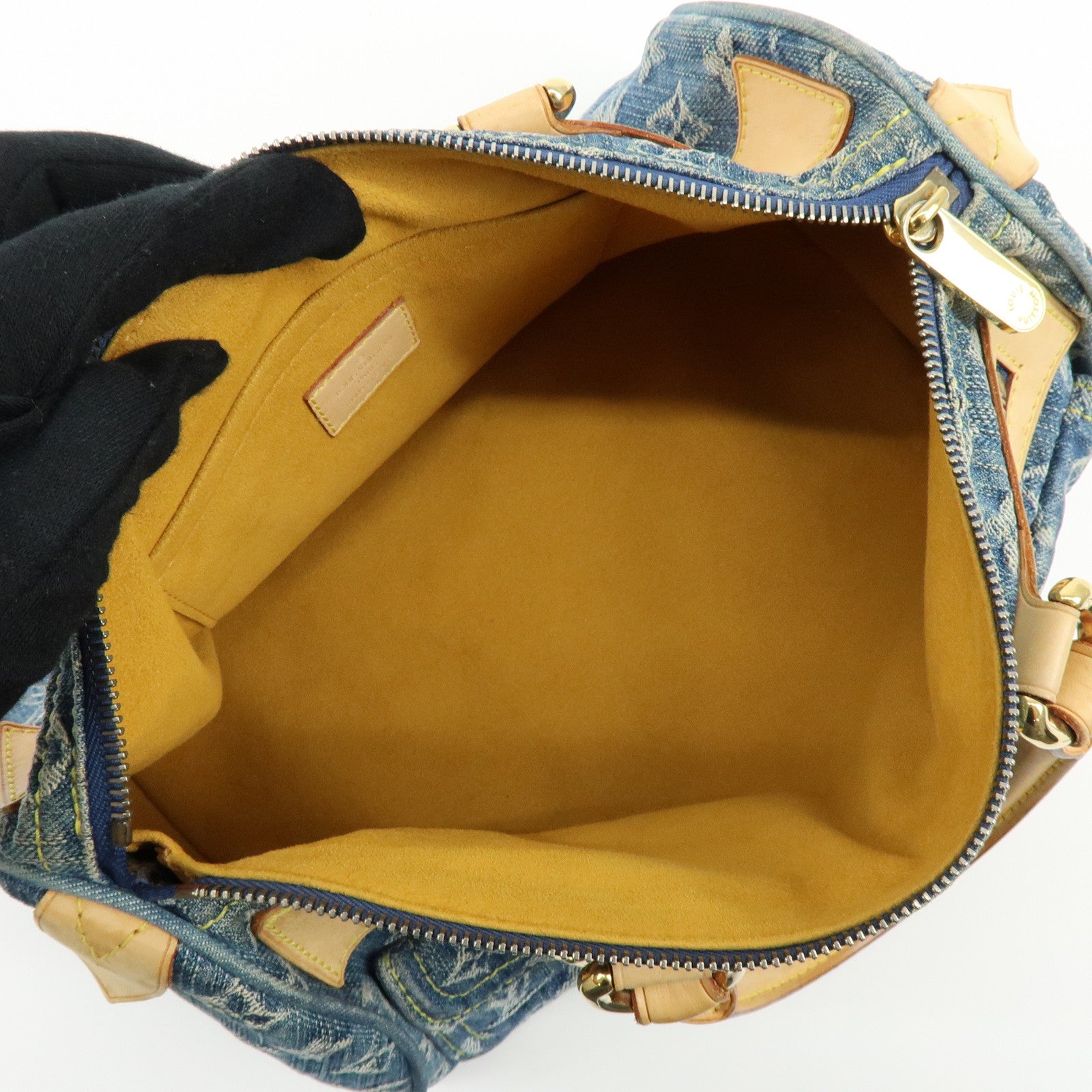Louis Vuitton Monogram Denim Neo Speedy Boston Bag Blue M95019