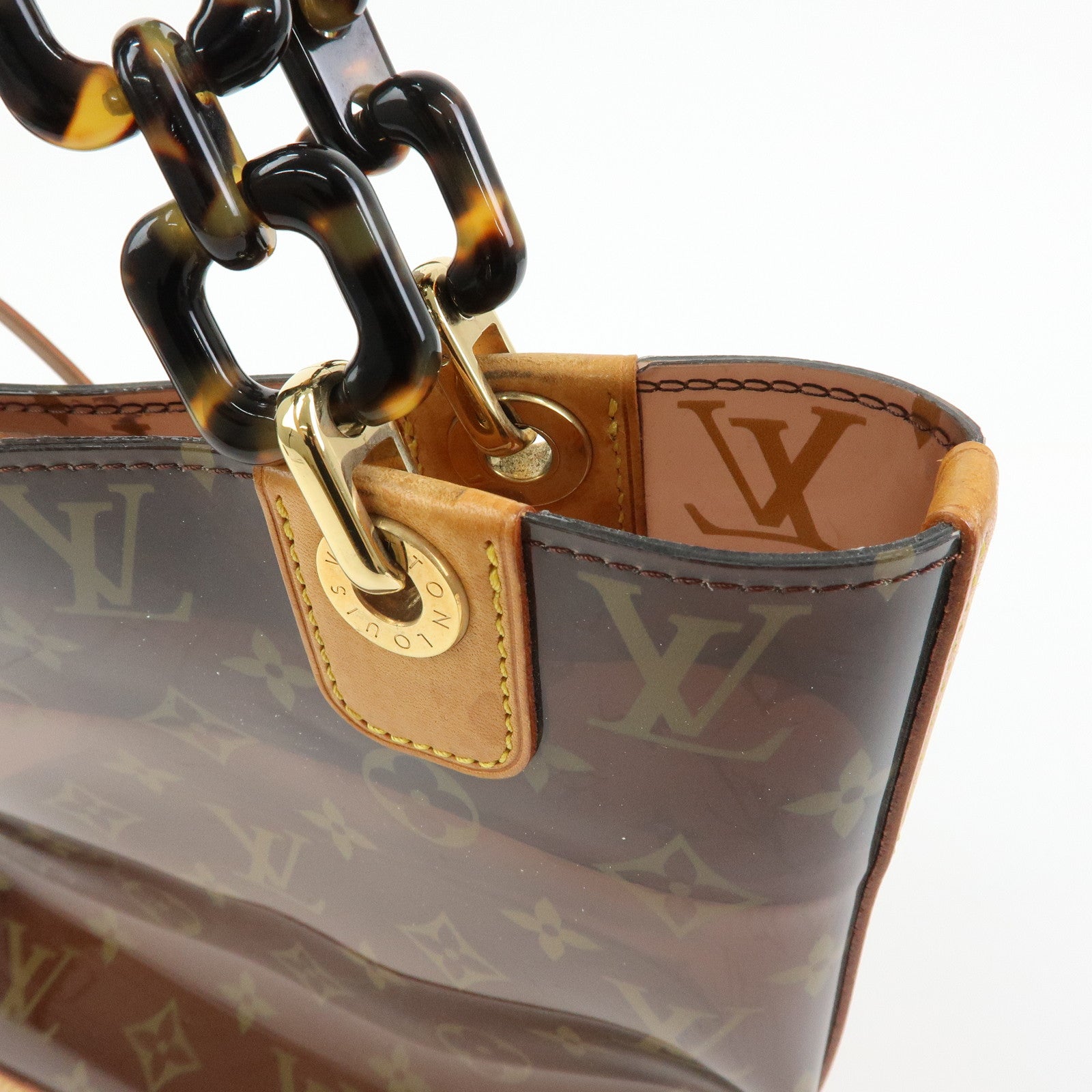 Louis Vuitton Monogram Cabas Ambre PM Tote Bag Clear Brown M92502