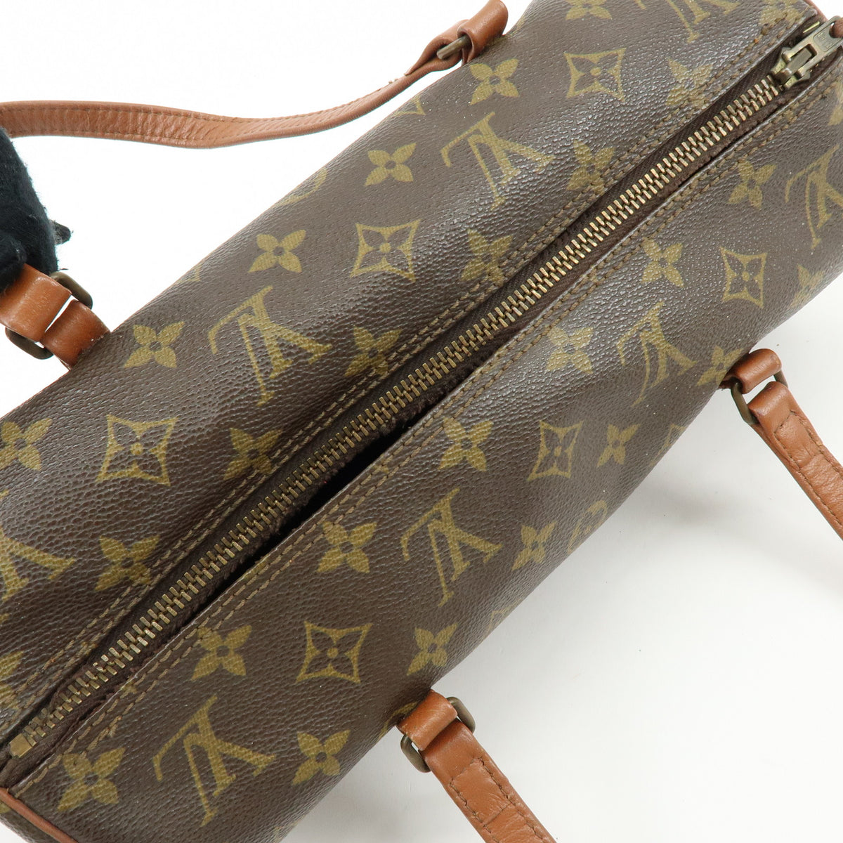 Louis Vuitton Monogram Papillon 30 Hand Bag Brown M51365