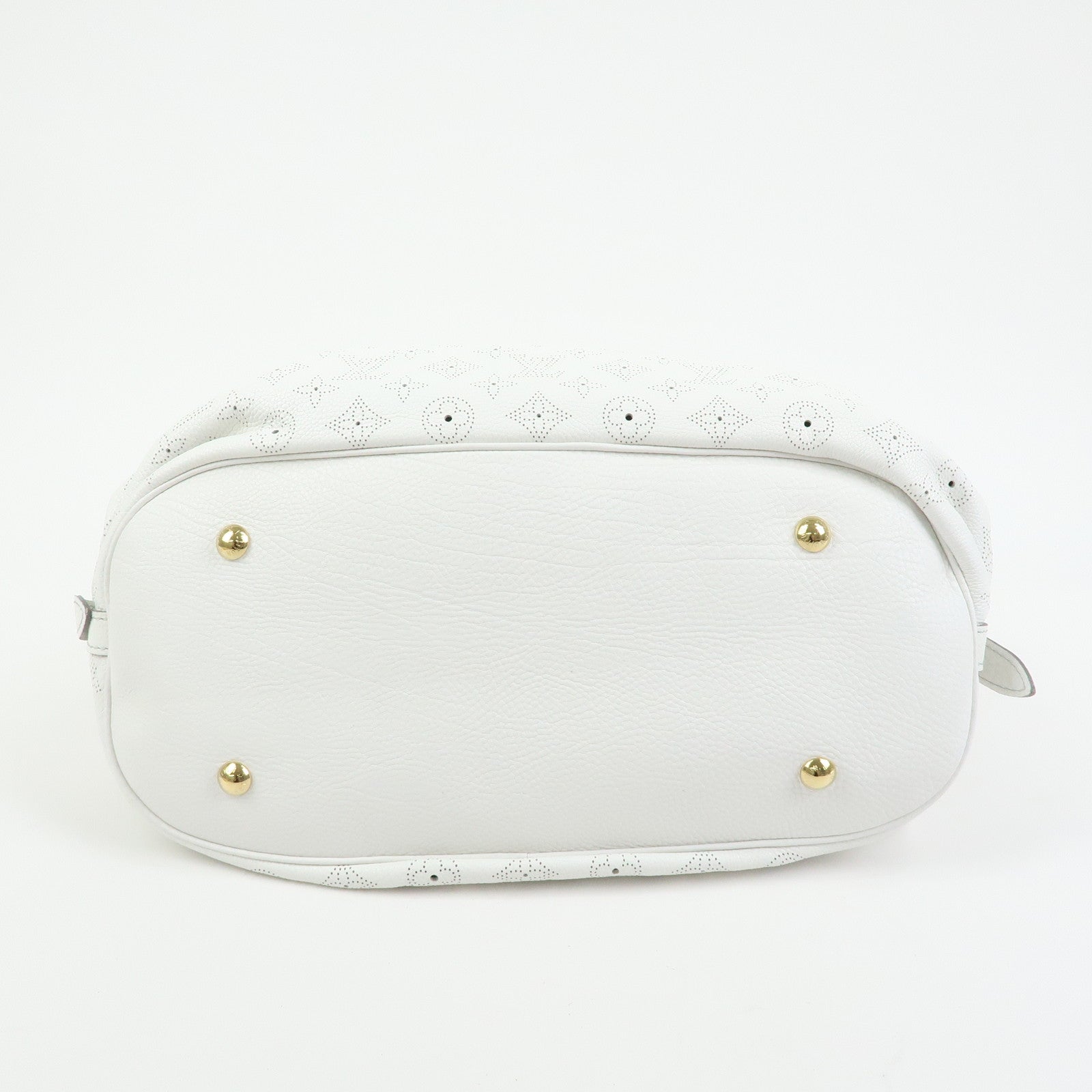 Louis Vuitton Monogram Mahina XL Leather Shoulder Bag Blanc M95715