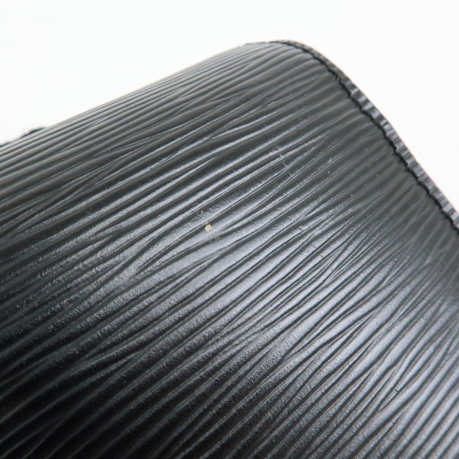 Louis Vuitton Epi Sellier Dragonne Leather Clutch Bag Noir Black M52612