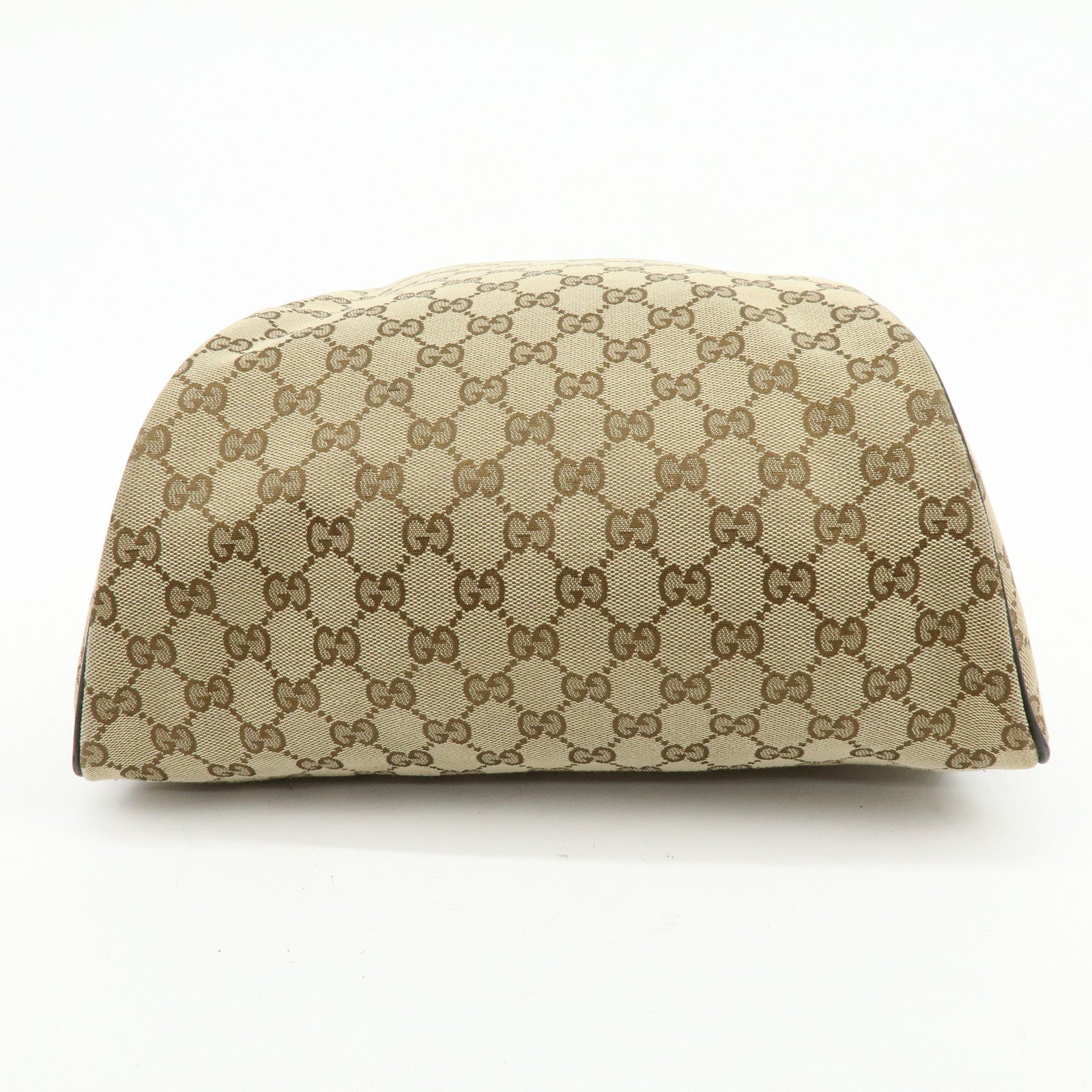 GUCCI GG Canvas Leather Backpack Rucksuck Beige Brown 449906