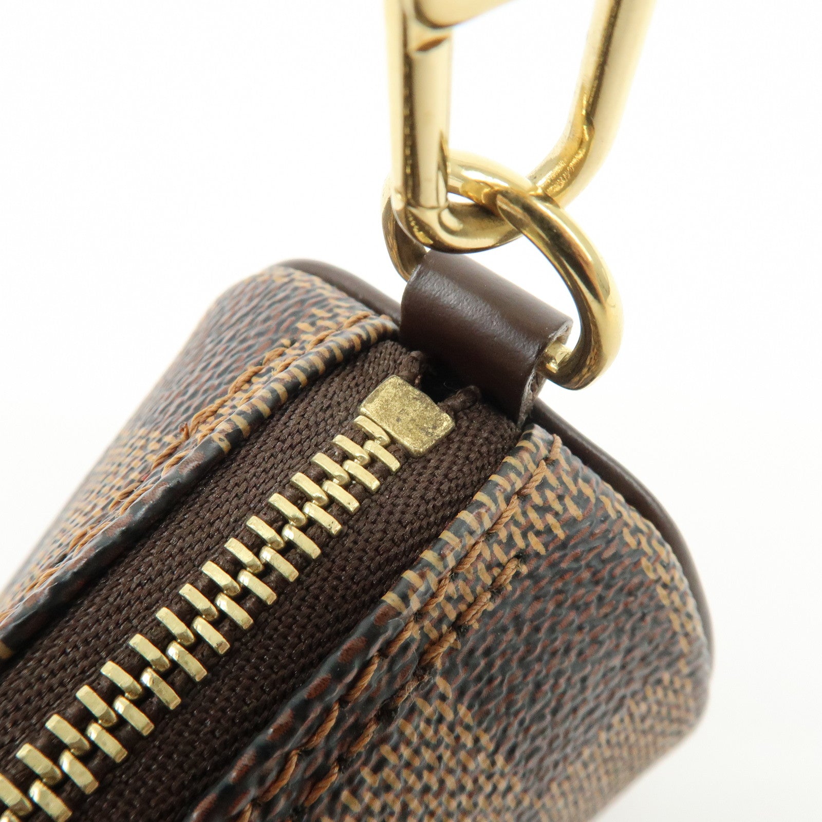 Louis Vuitton Damier Ebene Mini Pouch For Pappillon Bag Brown