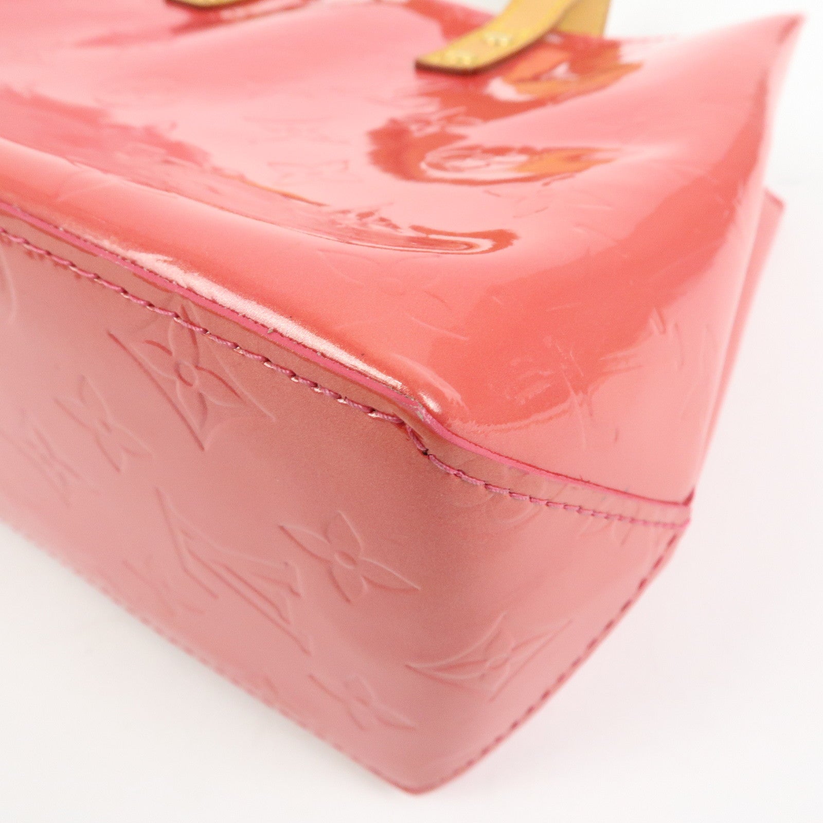 Louis Vuitton Monogram Vernis Reade PM Hand Bag Framboise M9132F