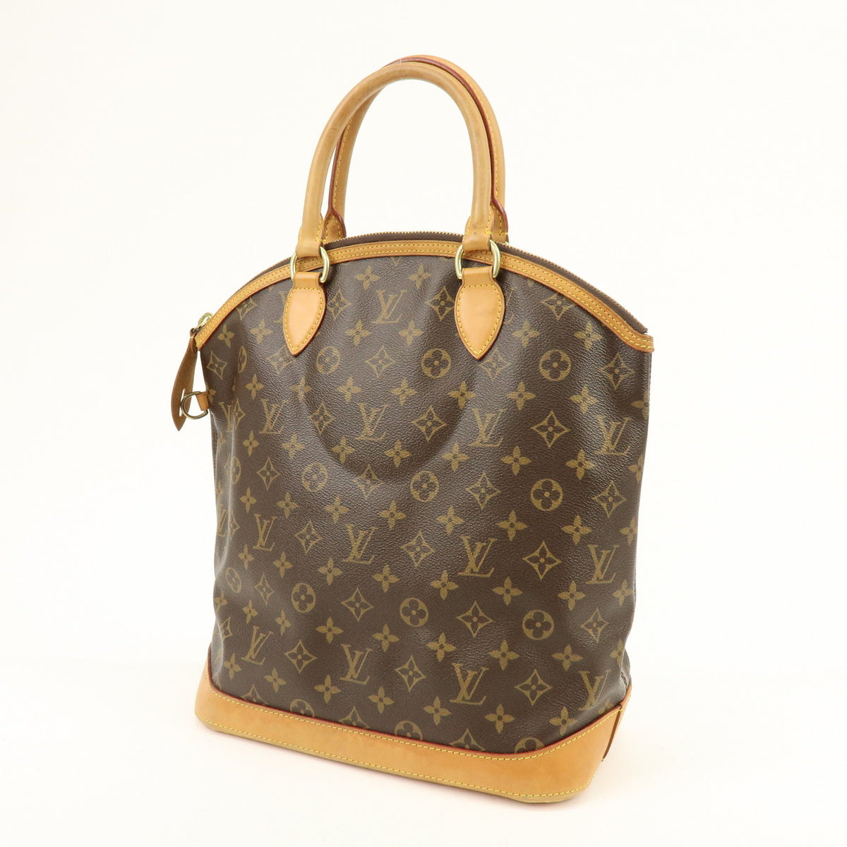 Louis Vuitton Monogram Lockit Vertical Hand Bag Brown M40103