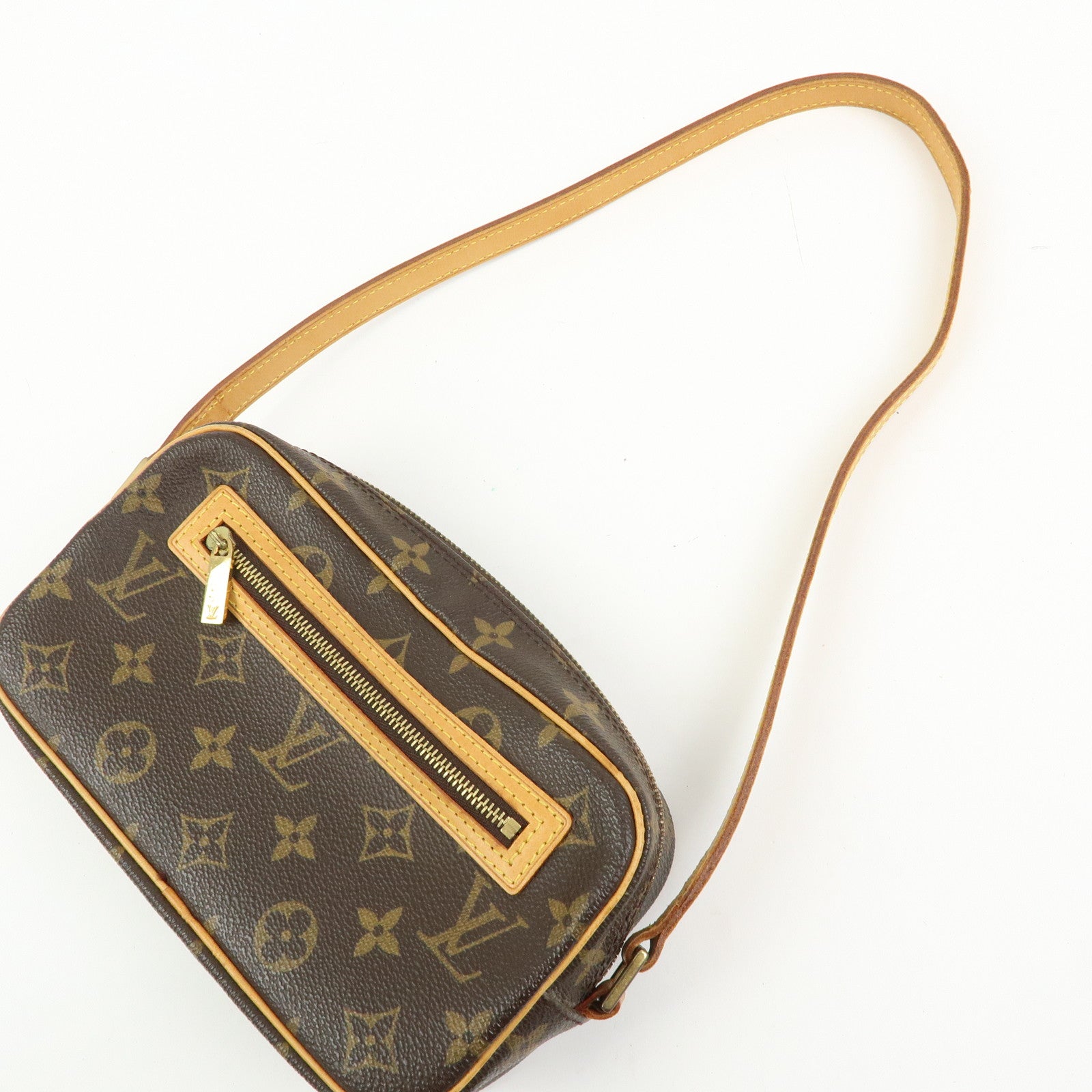 Louis Vuitton Monogram Pochette Cite Shoulder Bag Brown M51183
