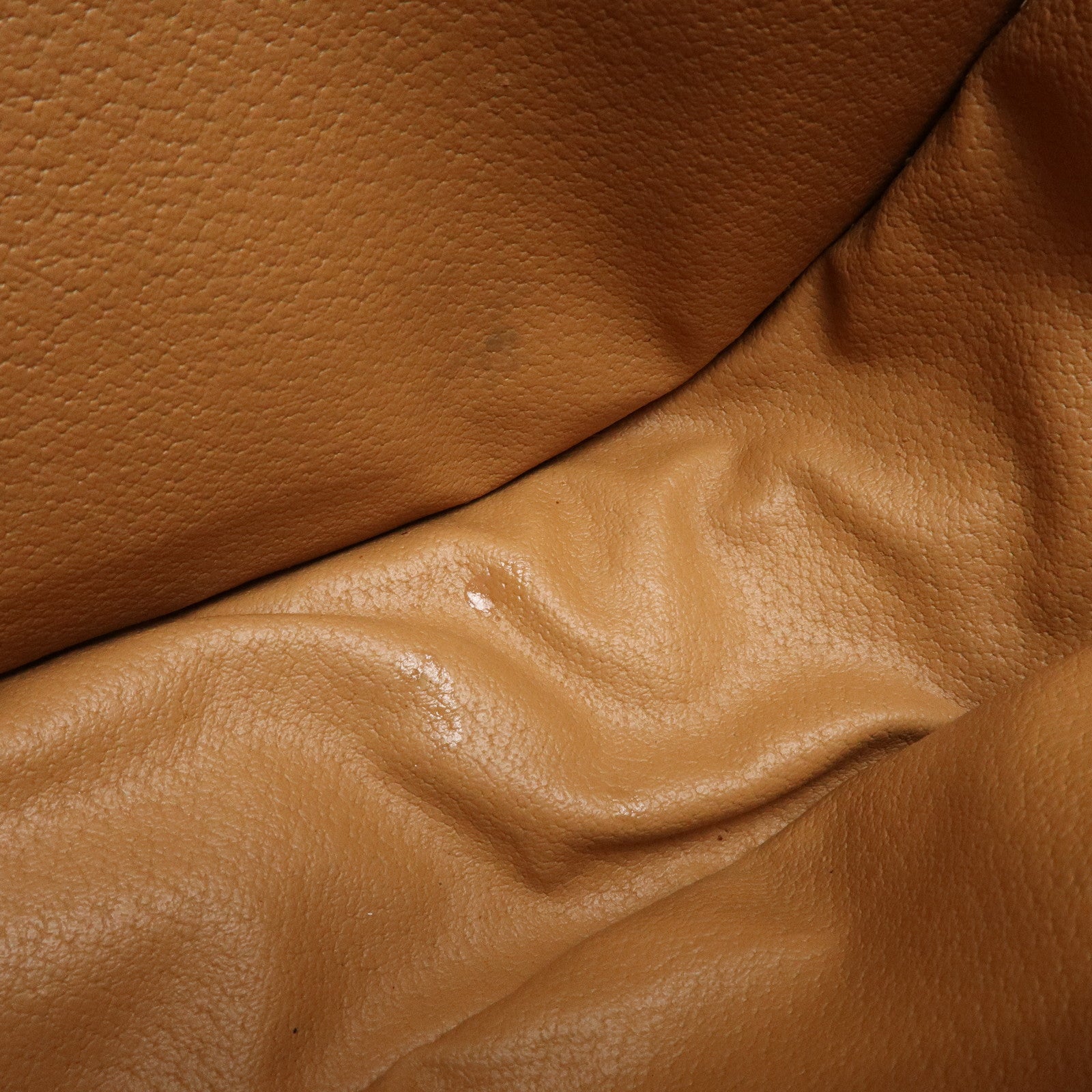 CELINE Macadam Canvas Leather Shoulder Bag Crossbody Bag Brown