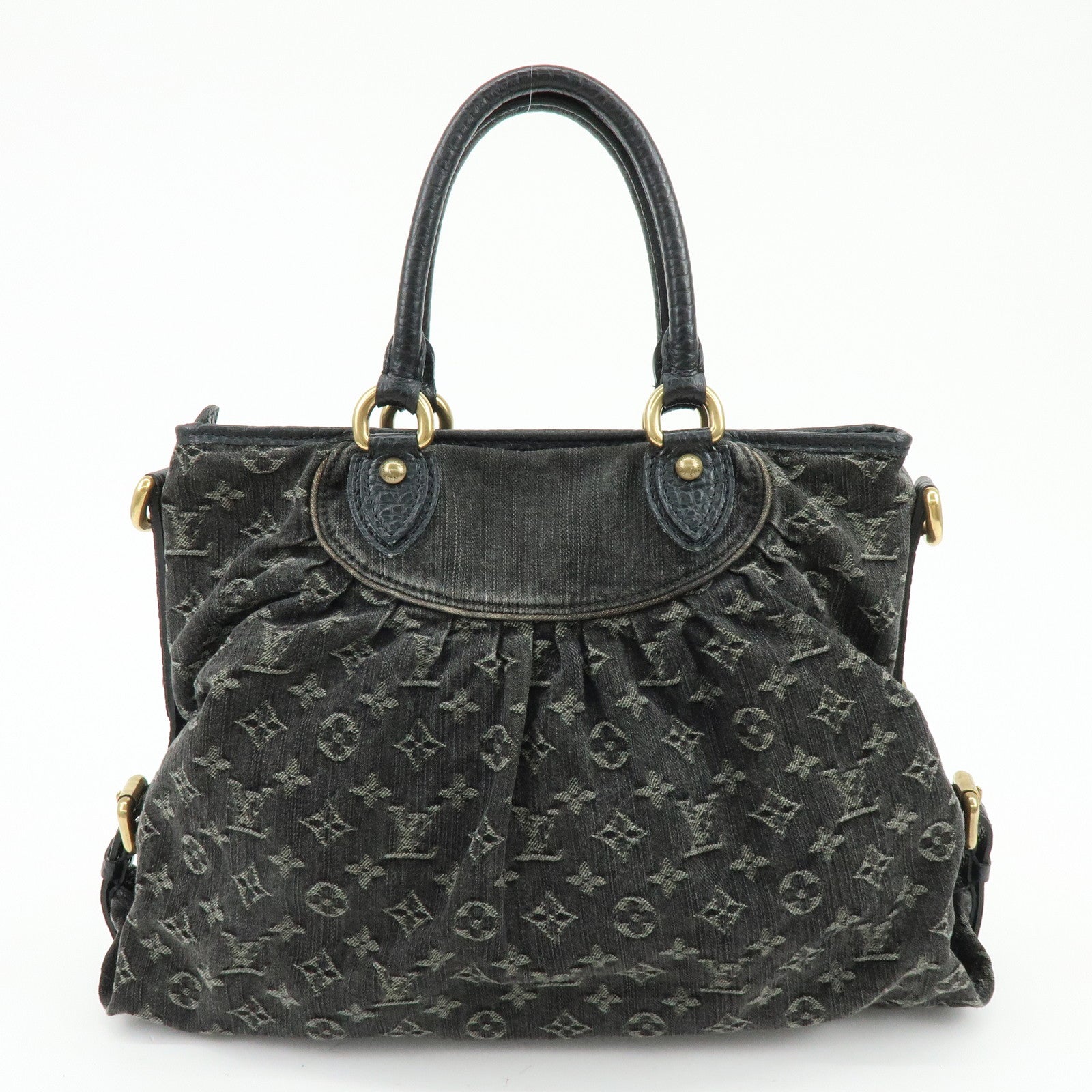 Louis Vuitton Monogram Denim Neo Cabby GM Hand Bag Noir M95352