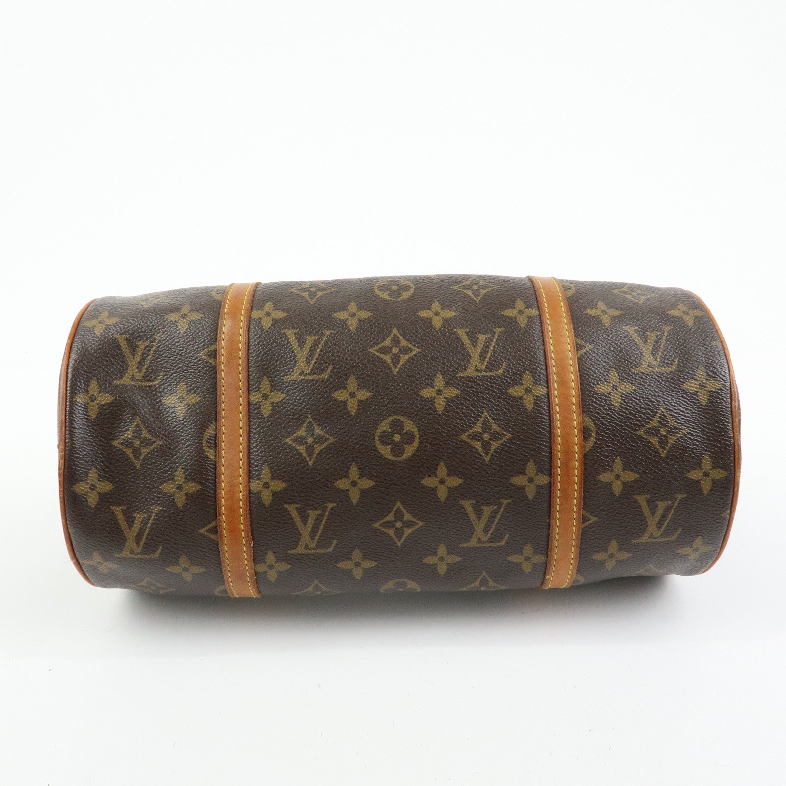 Louis Vuitton Monogram Papillon 30 Hand Bag Brown M51385