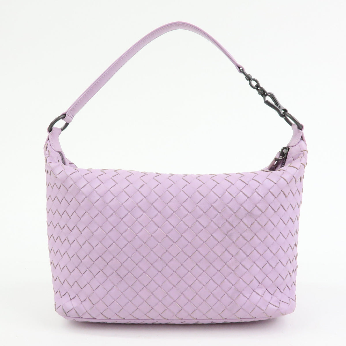 BOTTEGA VENETA Intrecciato Leather Shoulder Bag Lavender 239988