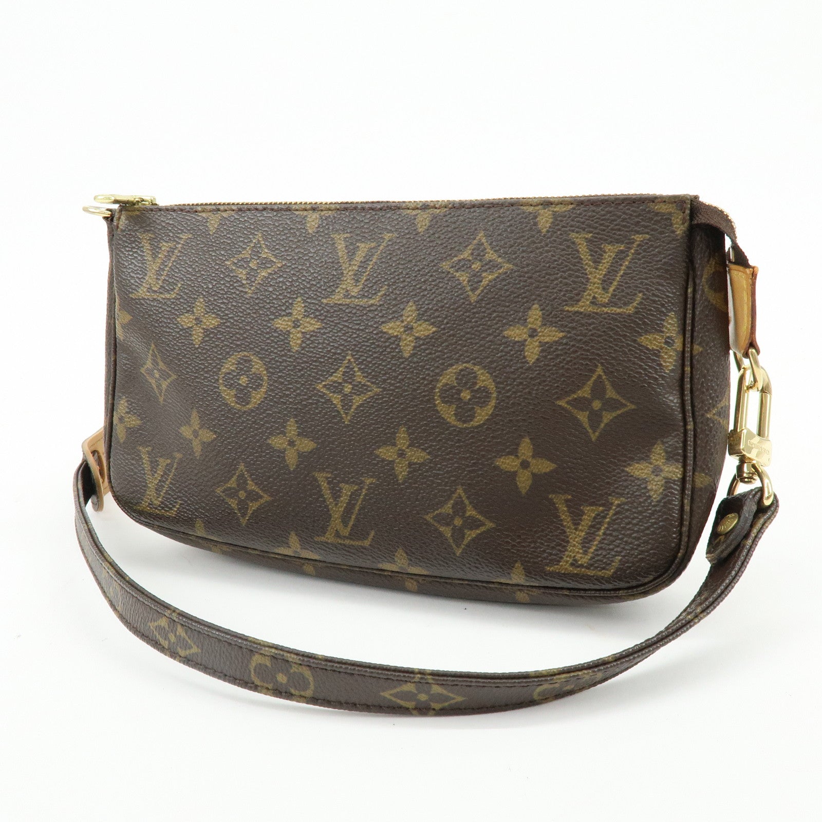 Louis Vuitton Monogram Pochette Accessoires Pouch with Strap Set M51980