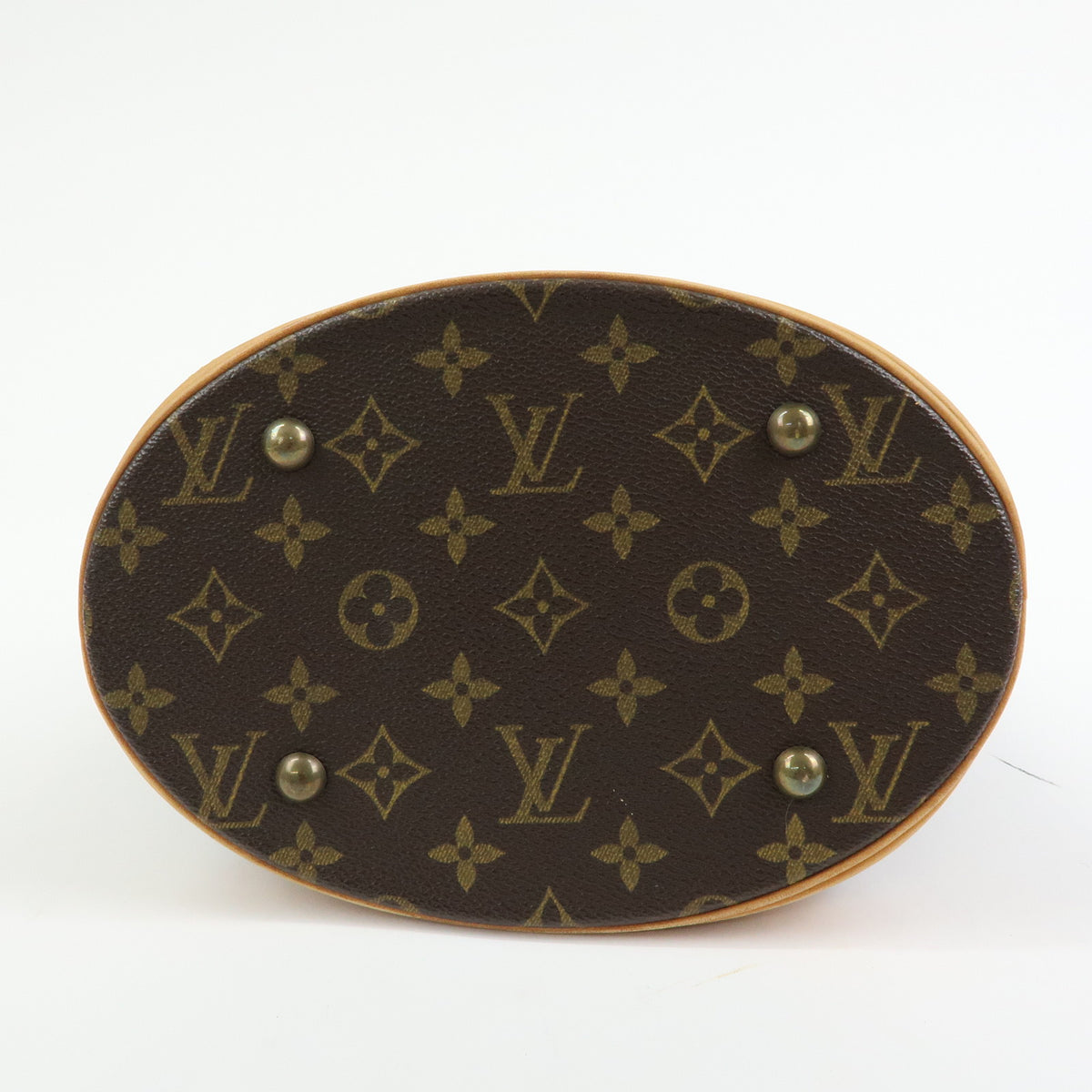 Louis Vuitton Monogram Canvas Bucket PM Hand Bag Brown M42238