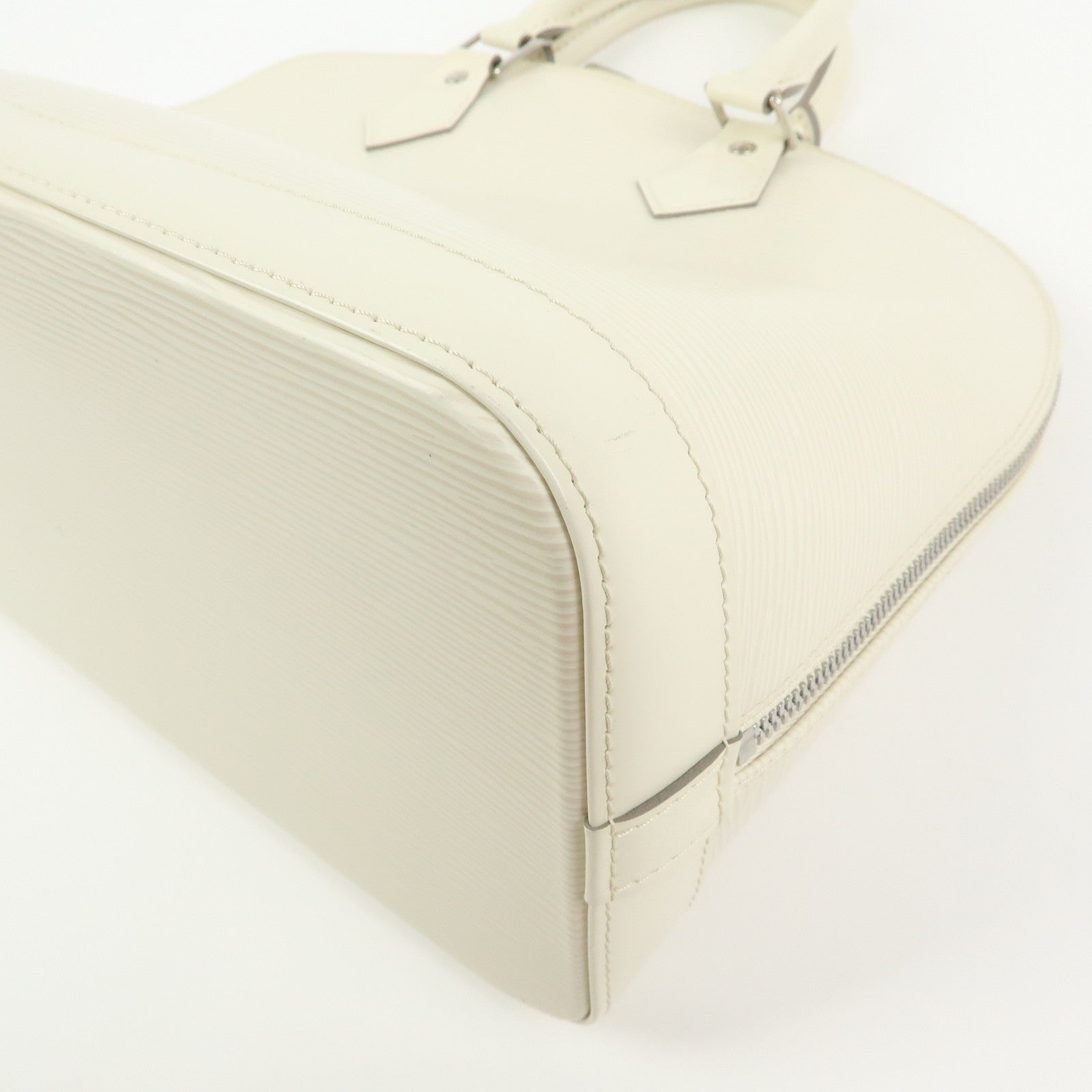 Louis Vuitton Epi Alma PM Hand Bag White Ivoire M5280J