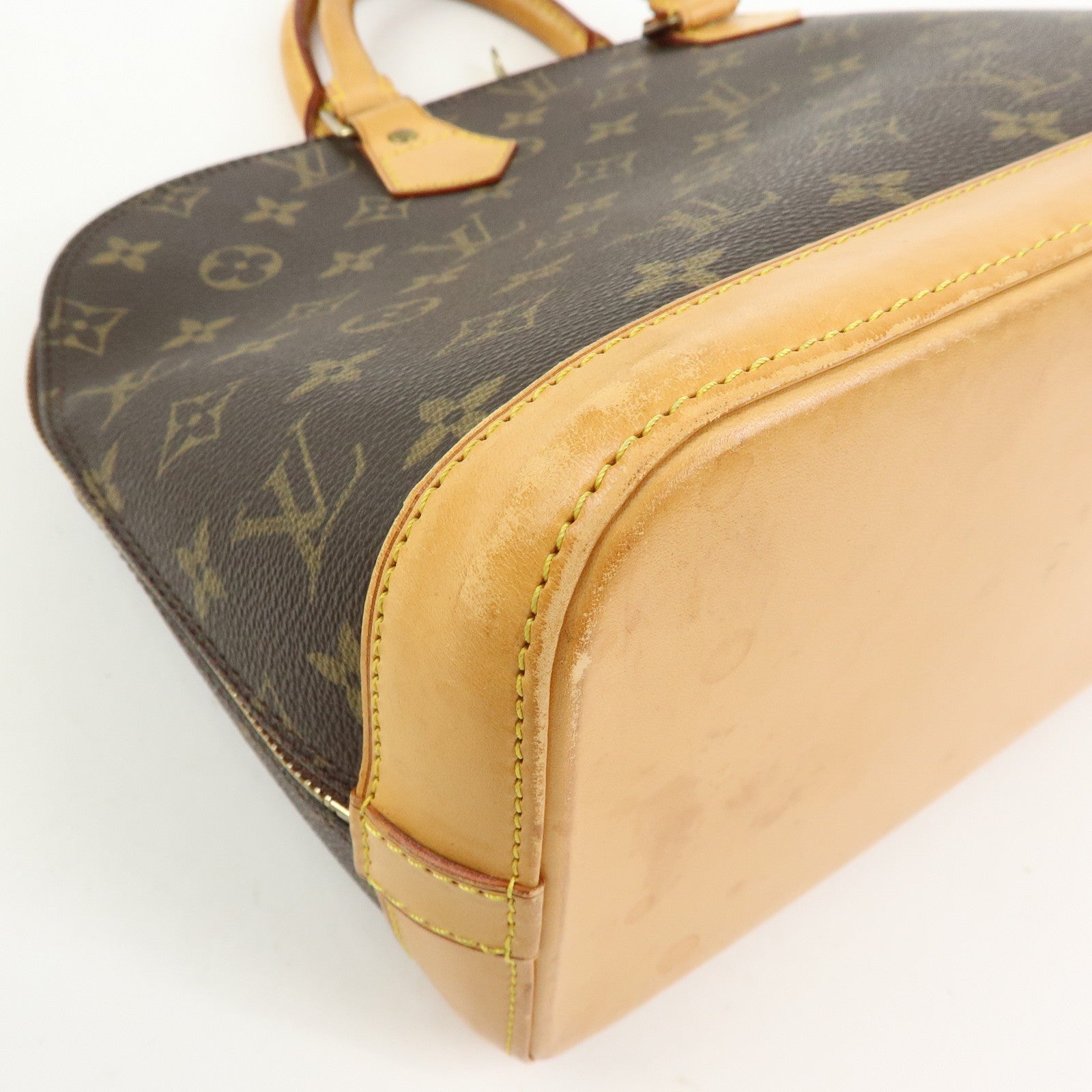 Louis Vuitton Monogram Alma PM Hand Bag Brown M51130