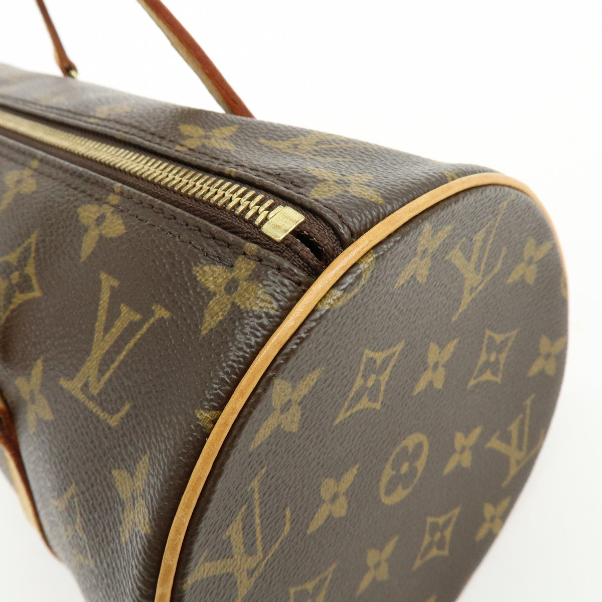 Louis Vuitton Monogram Papillon 30 Hand Bag Brown M51385