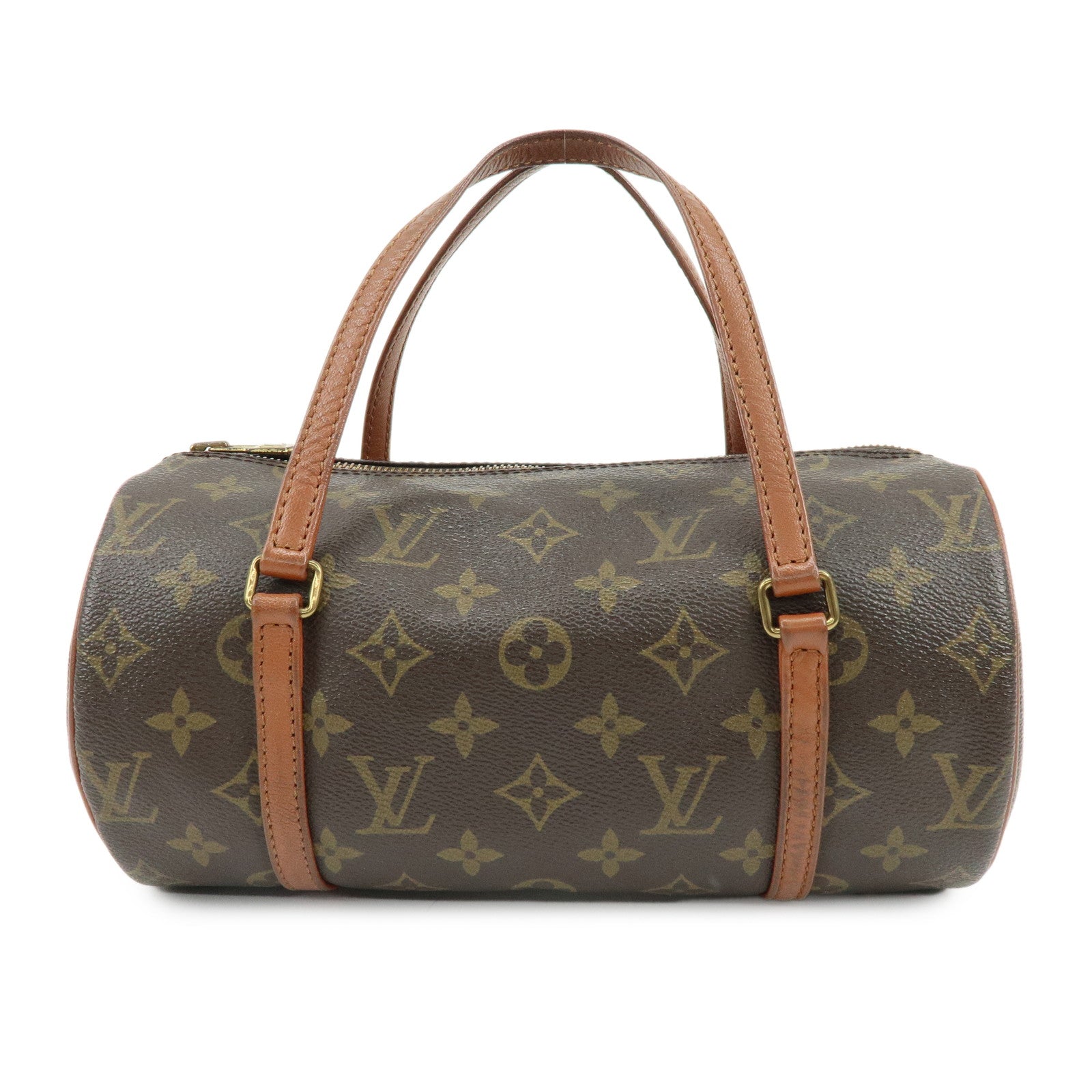 Louis Vuitton Monogram Papillon 26 Hand Bag Old Style Brown M51366