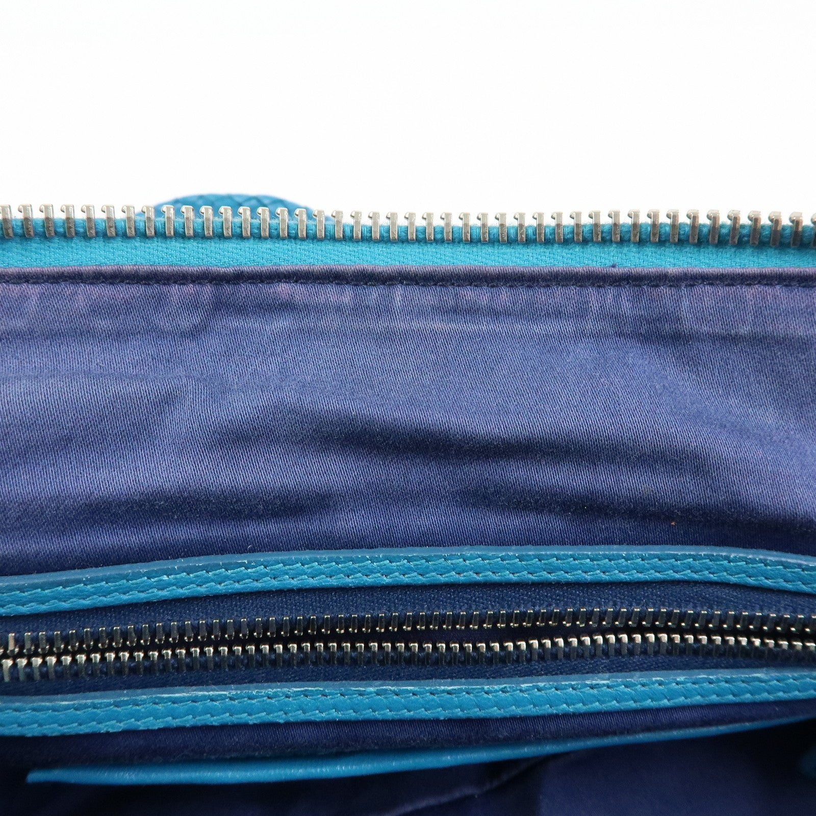 MIU MIU Matelasse Cloquet Nappa Leather Chain Shoulder Bag Turquoise