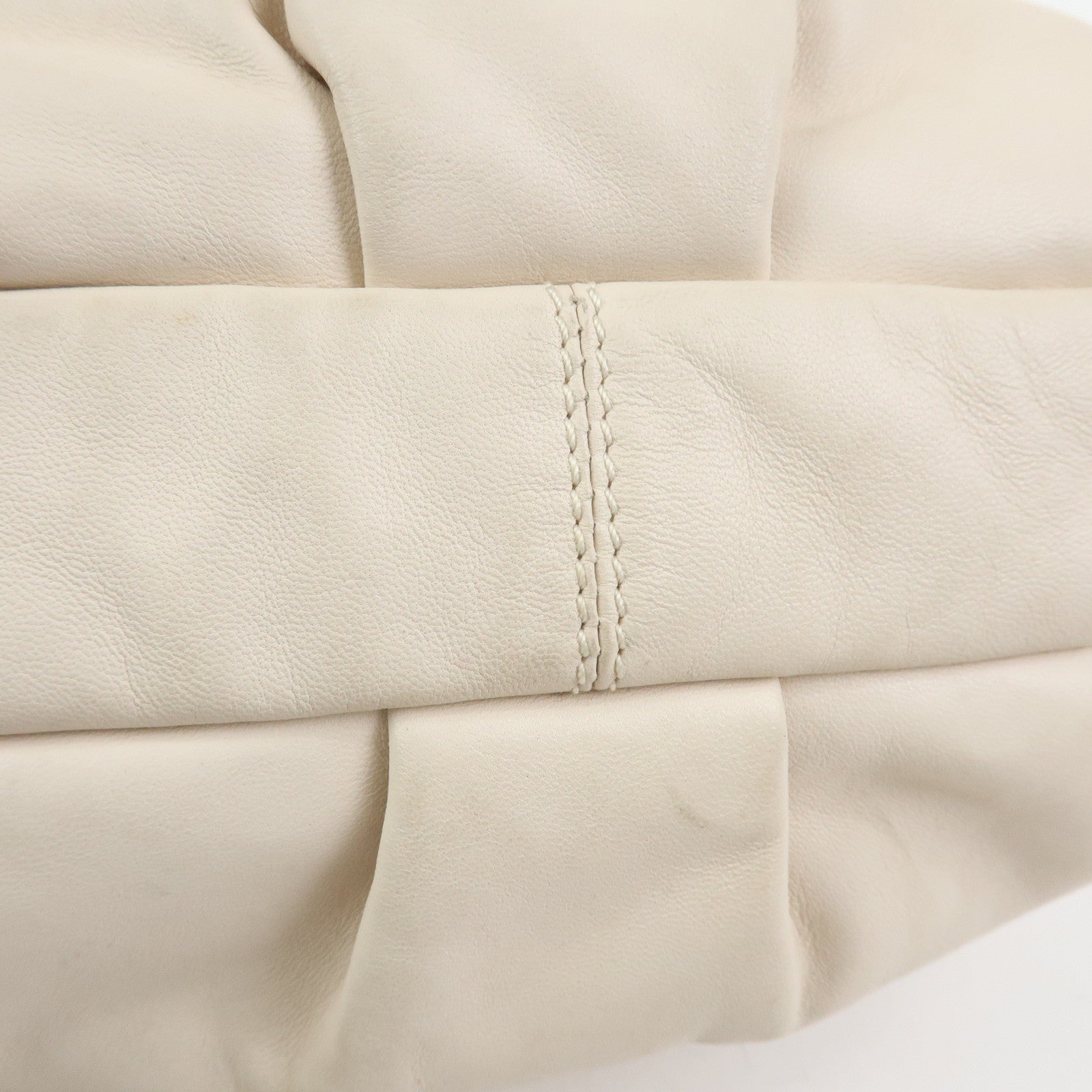 LOEWE Anagram Nappa Leather Hand Bag Shoulder Bag Ivory