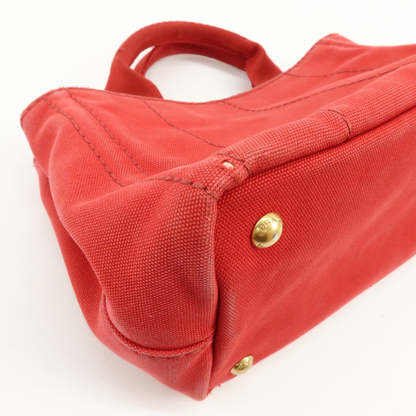 PRADA Triangle Logo Canapa Mini Canvas 2Way Hand Shoulder Bag B2439G
