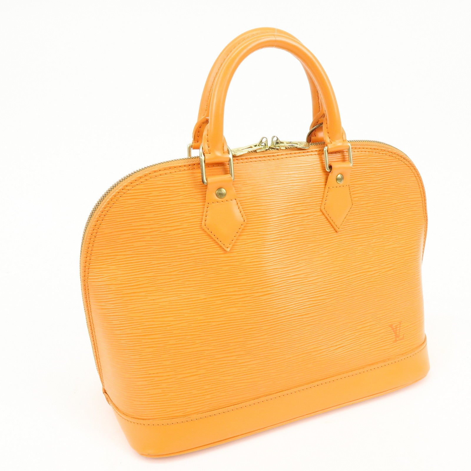 Louis Vuitton Epi Leather Alma PM Hand Bag Mandarin Orange M5124H
