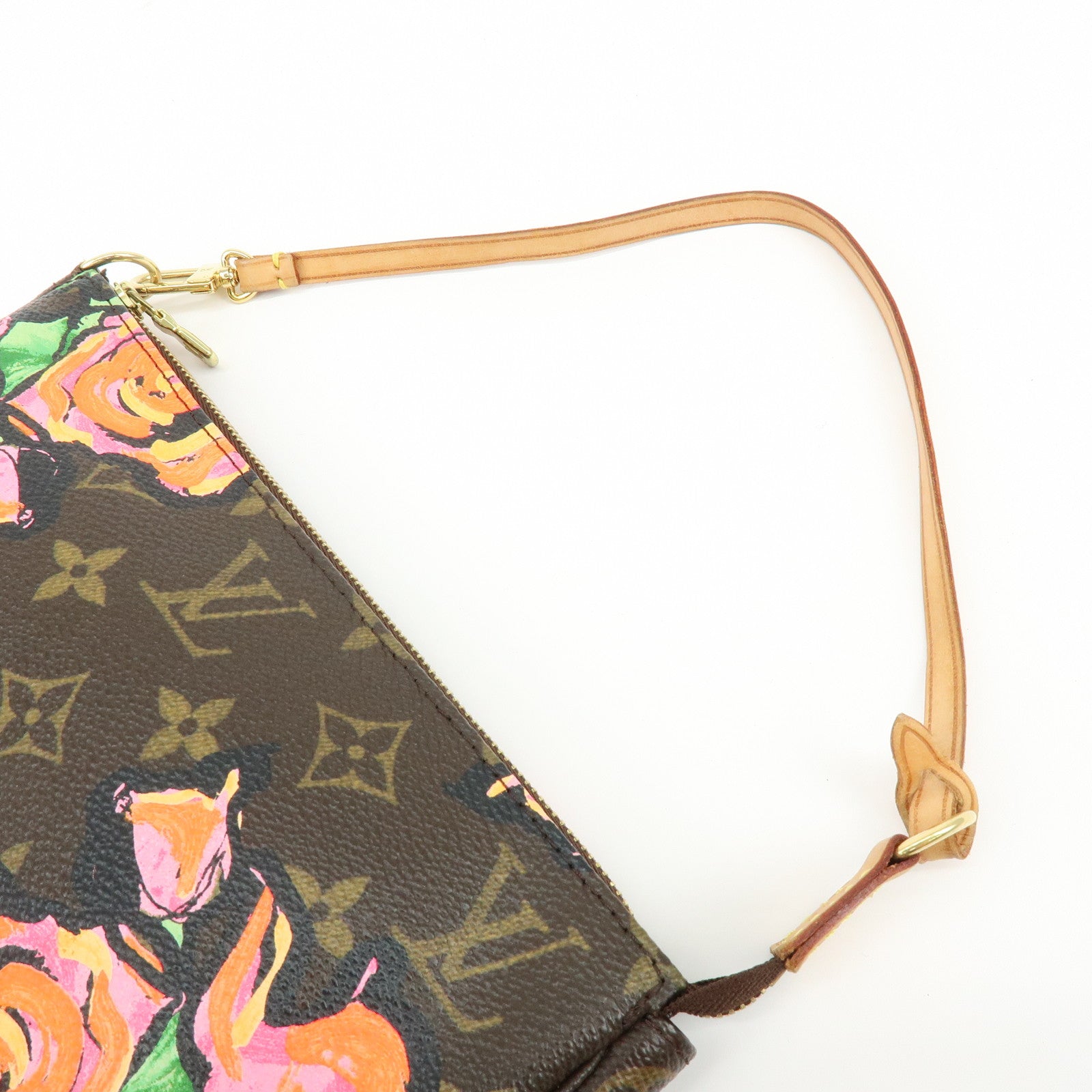 Louis Vuitton Monogram Rose Pochette Accessoires Hand Bag Pouch M48615