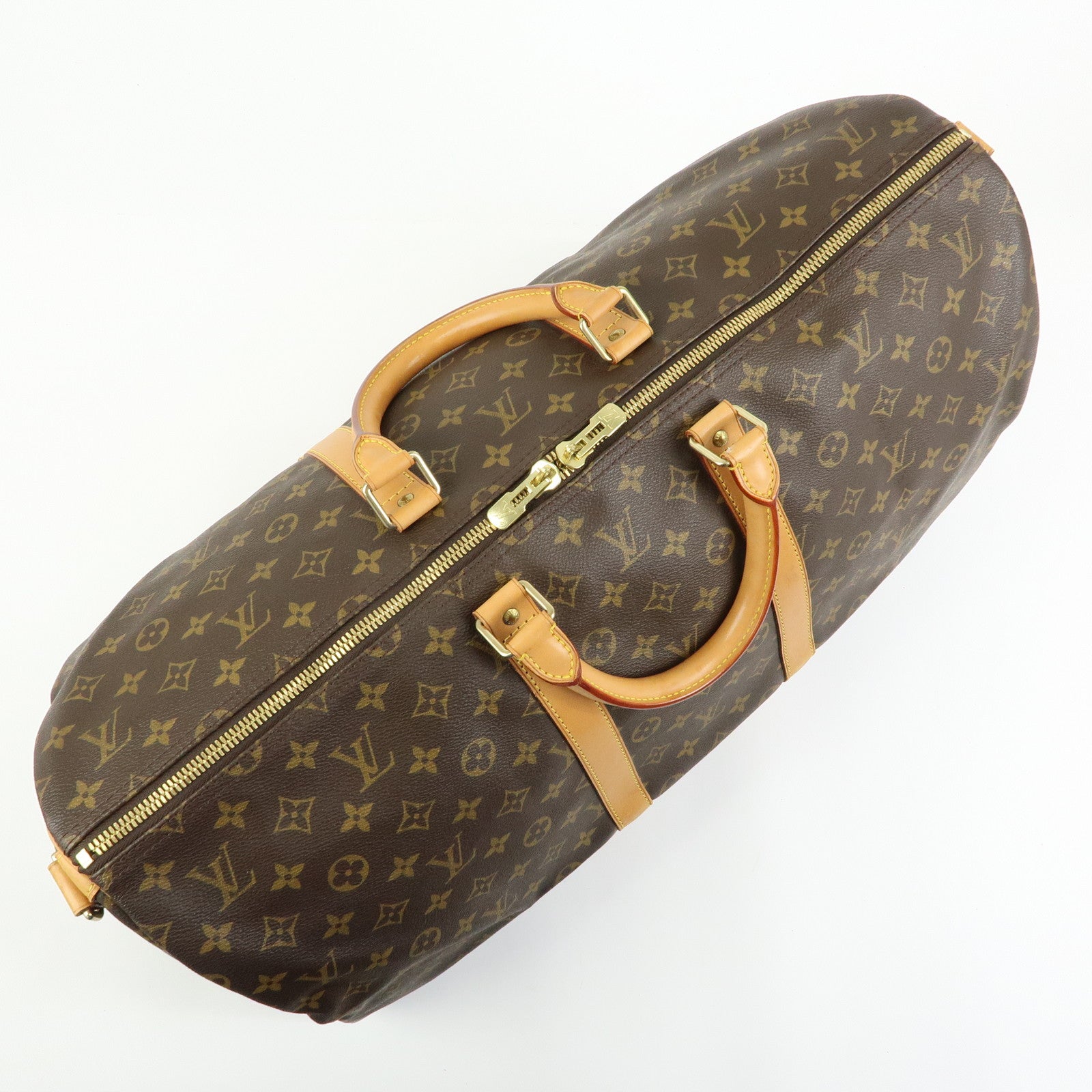 Louis Vuitton Monogram Keep All Bandouliere 55 Boston Bag M41414