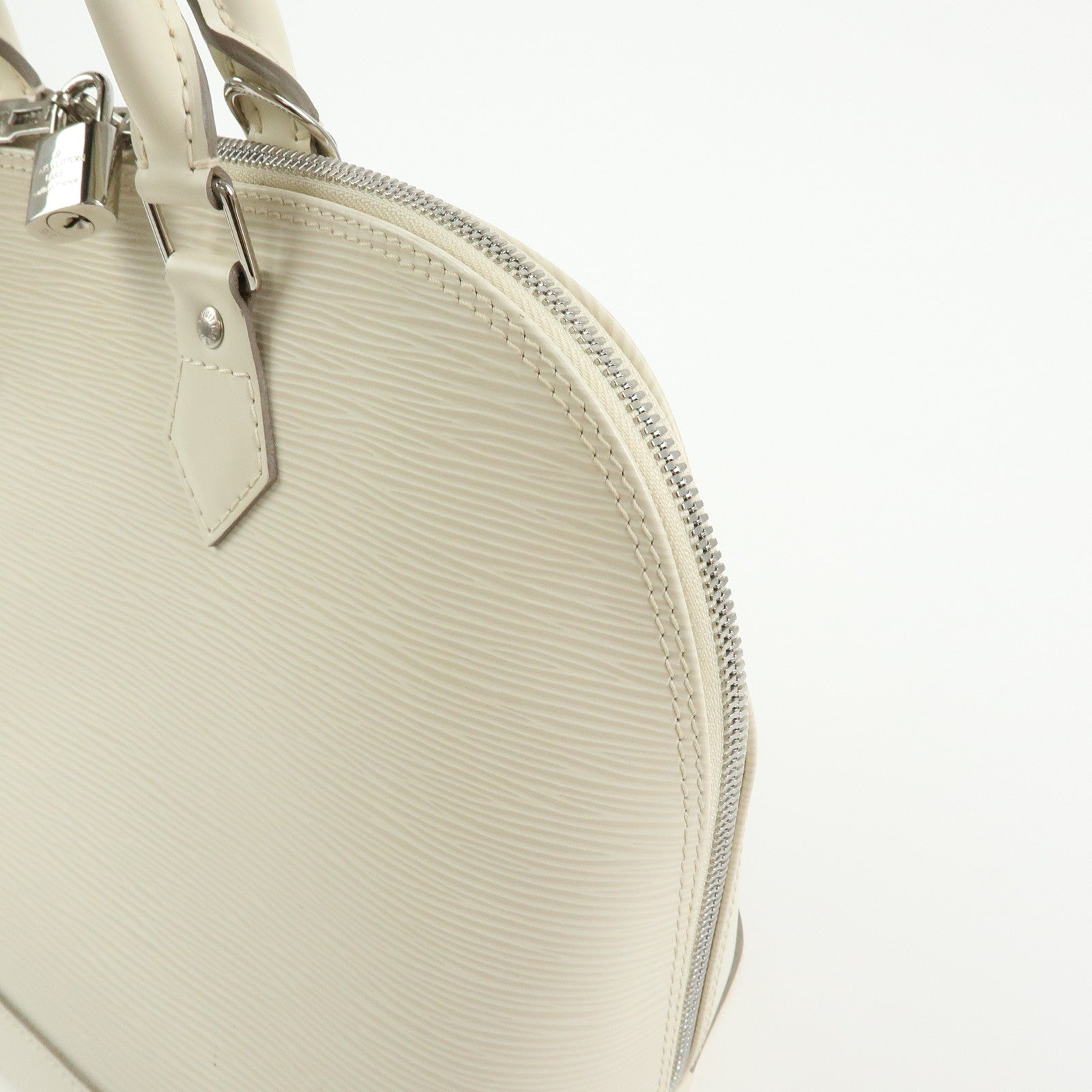 Louis Vuitton Epi Alma PM Hand Bag White Ivoire M5280J