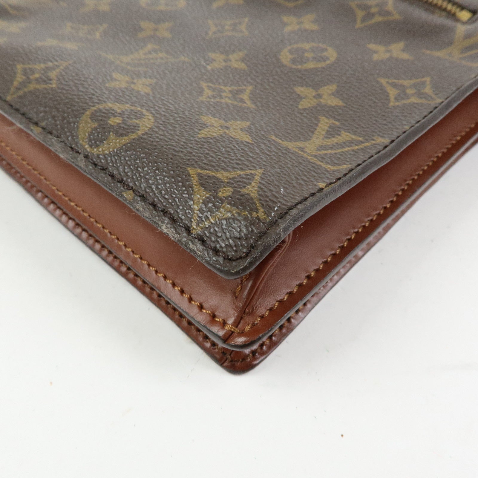 Louis Vuitton Monogram Canvas Enghien Shoulder Bag Brown M51205