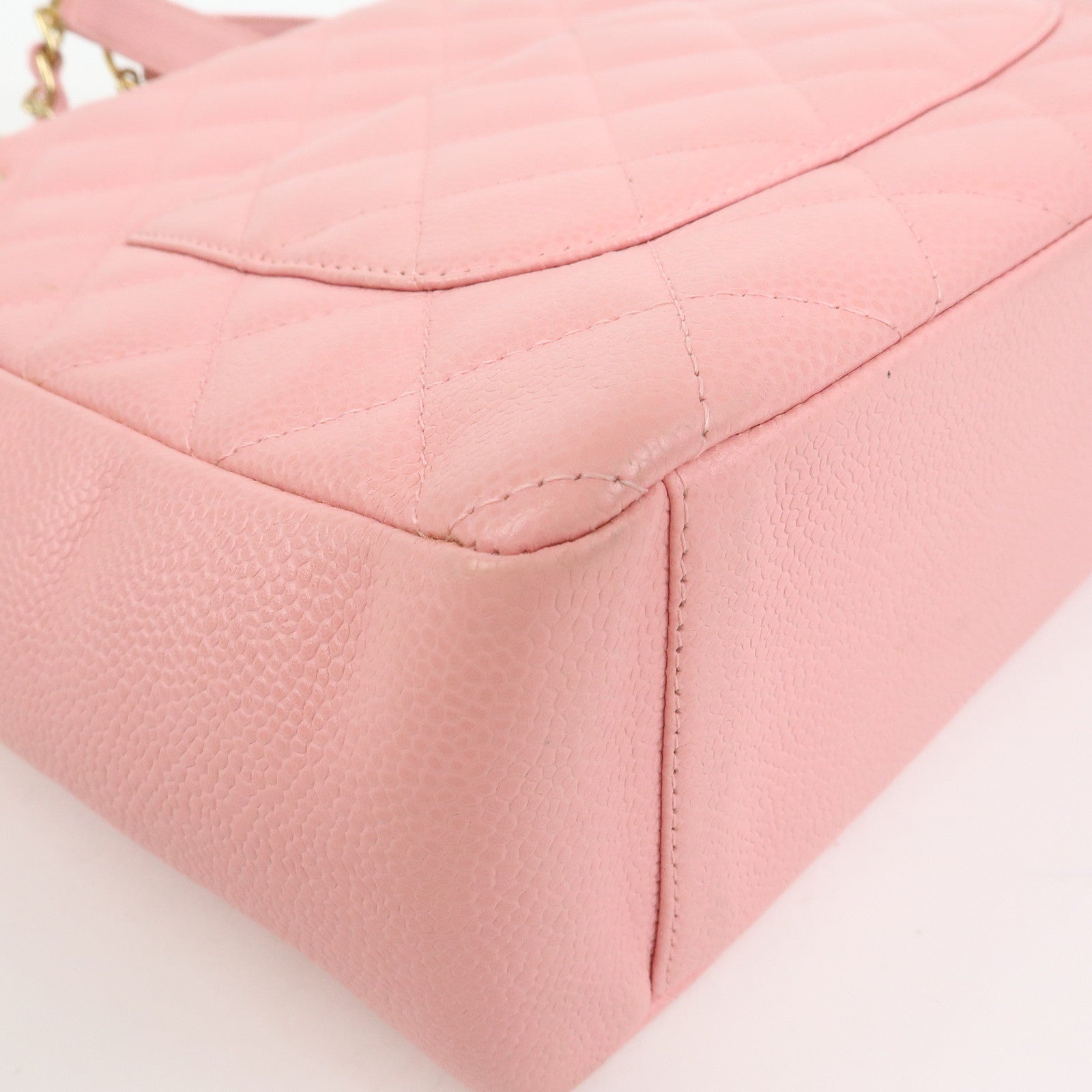 CHANEL COCO Mark Caviarskin PST Chain Tote Bag Shoulder Bag Pink