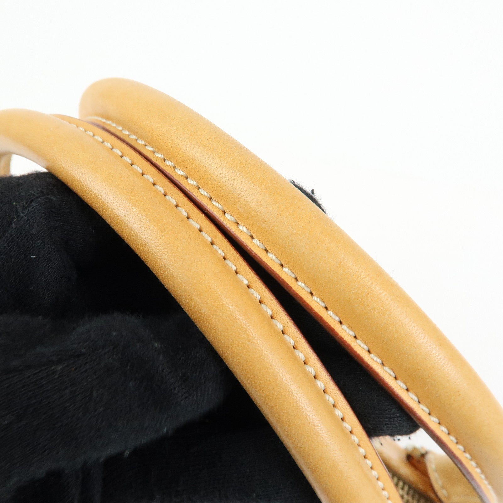 CELINE Macadam PVC Leather 2Way Bag Hand Bag Brown