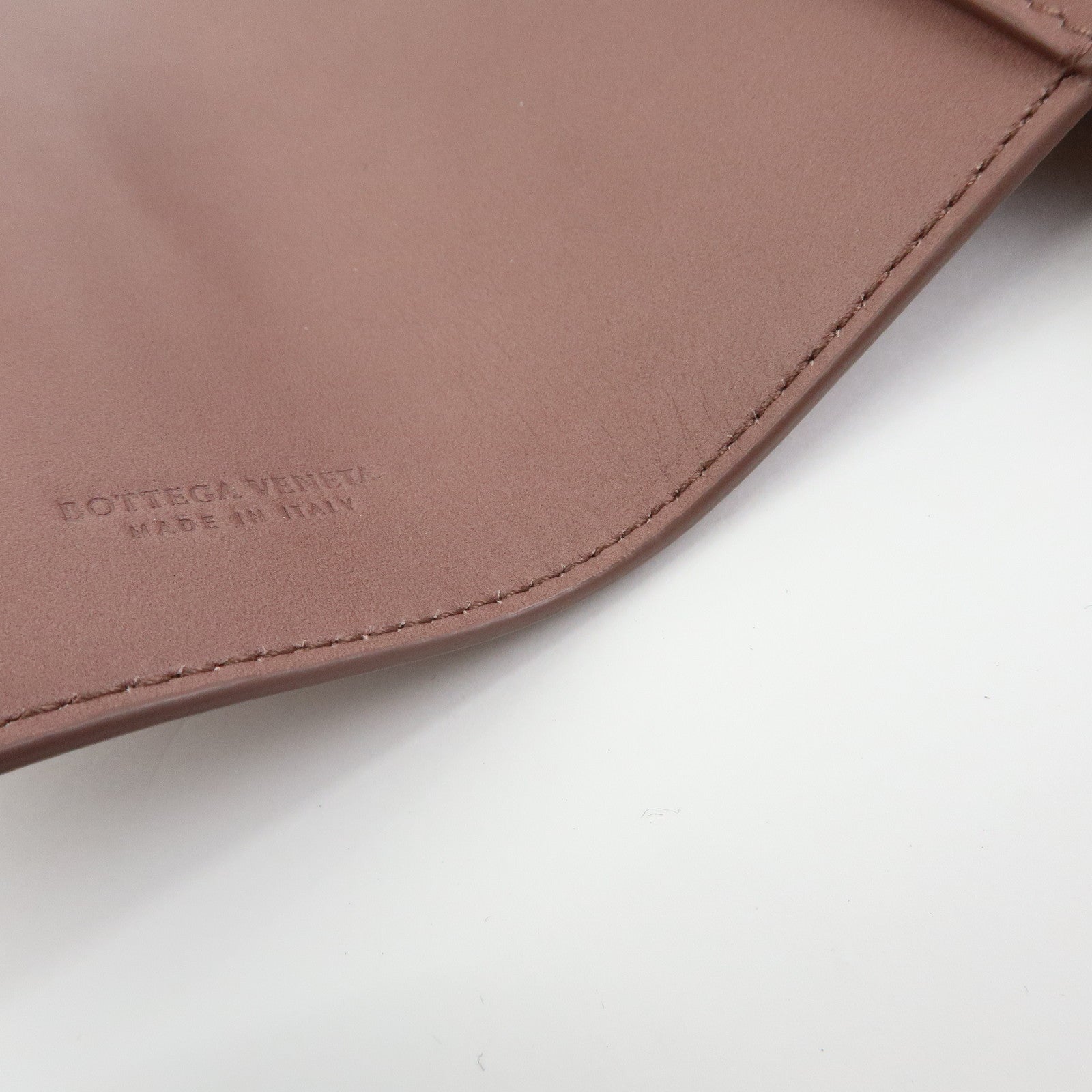 BOTTEGA VENETA Intrecciato Leather Agenda Planner Cover Brown