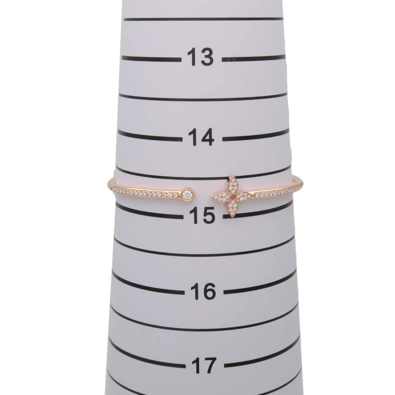 Louis Vuitton Blossom Twist Bracelet K18 750PG Diamonds Size S Q95690