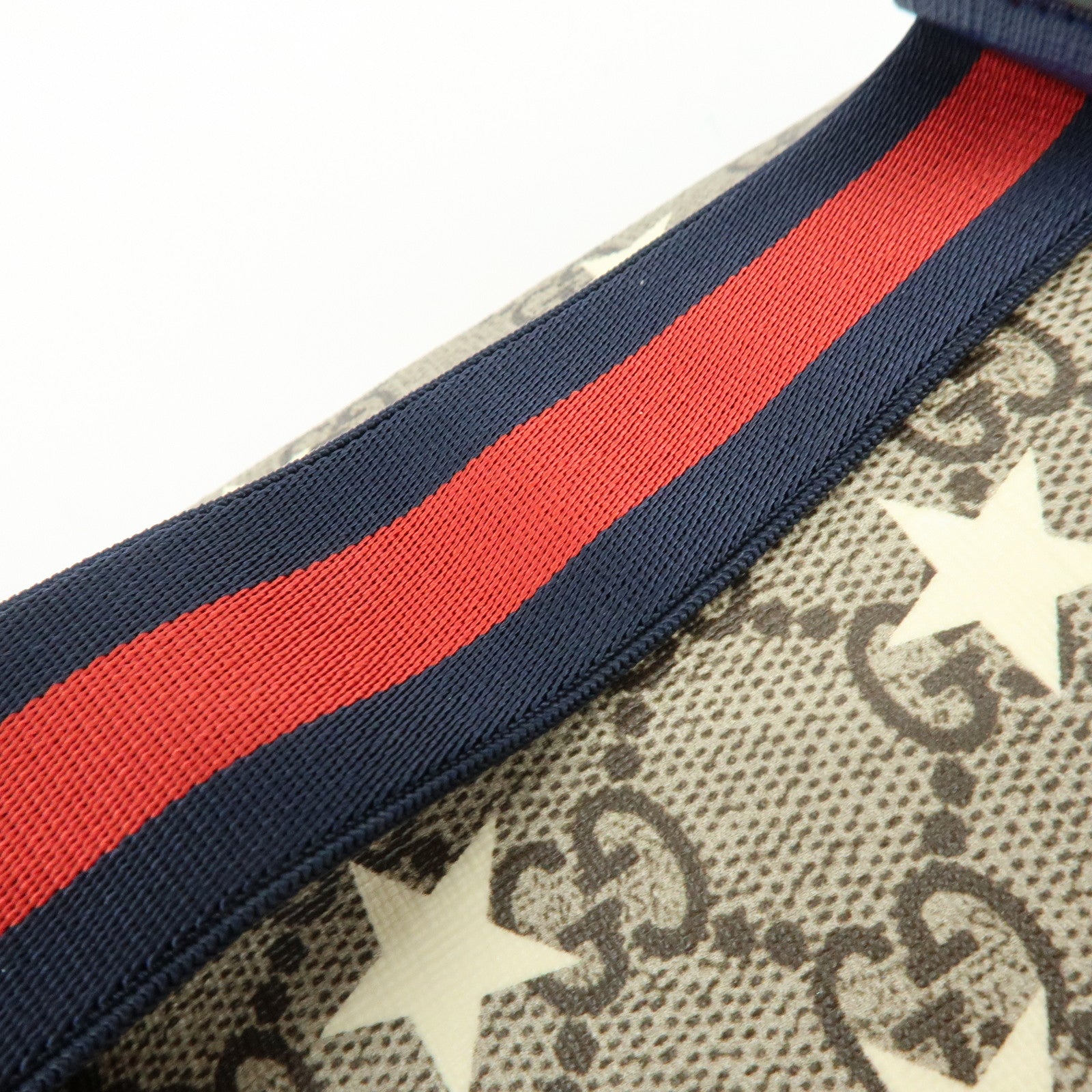 GUCCI Children's GG Supreme Body Waist Bag Beige Star Motif 502095