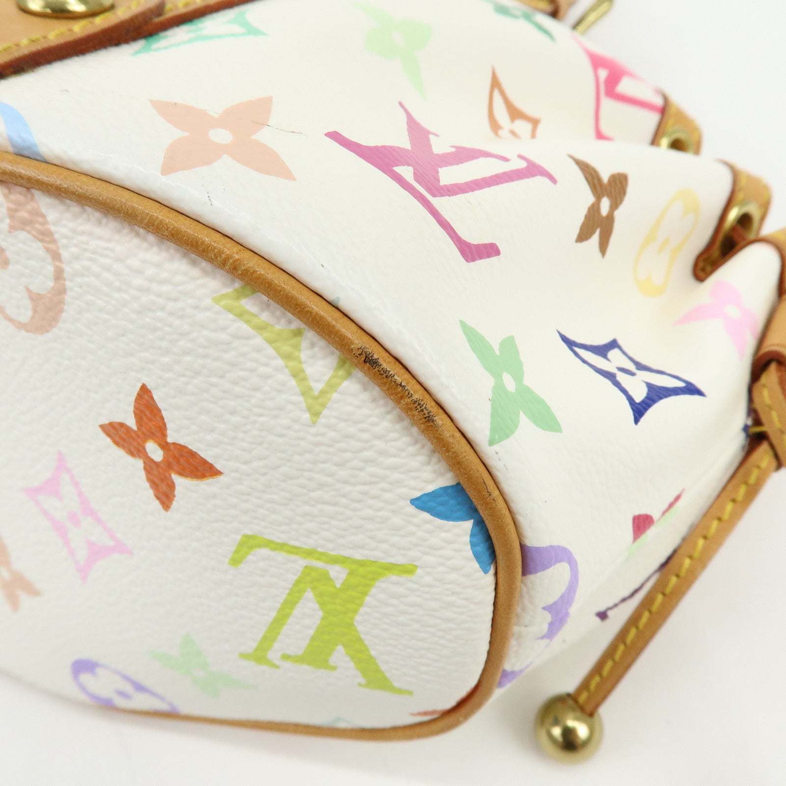 Louis Vuitton Monogram Multicolor Teda PM Hand Bag Blanc M92348