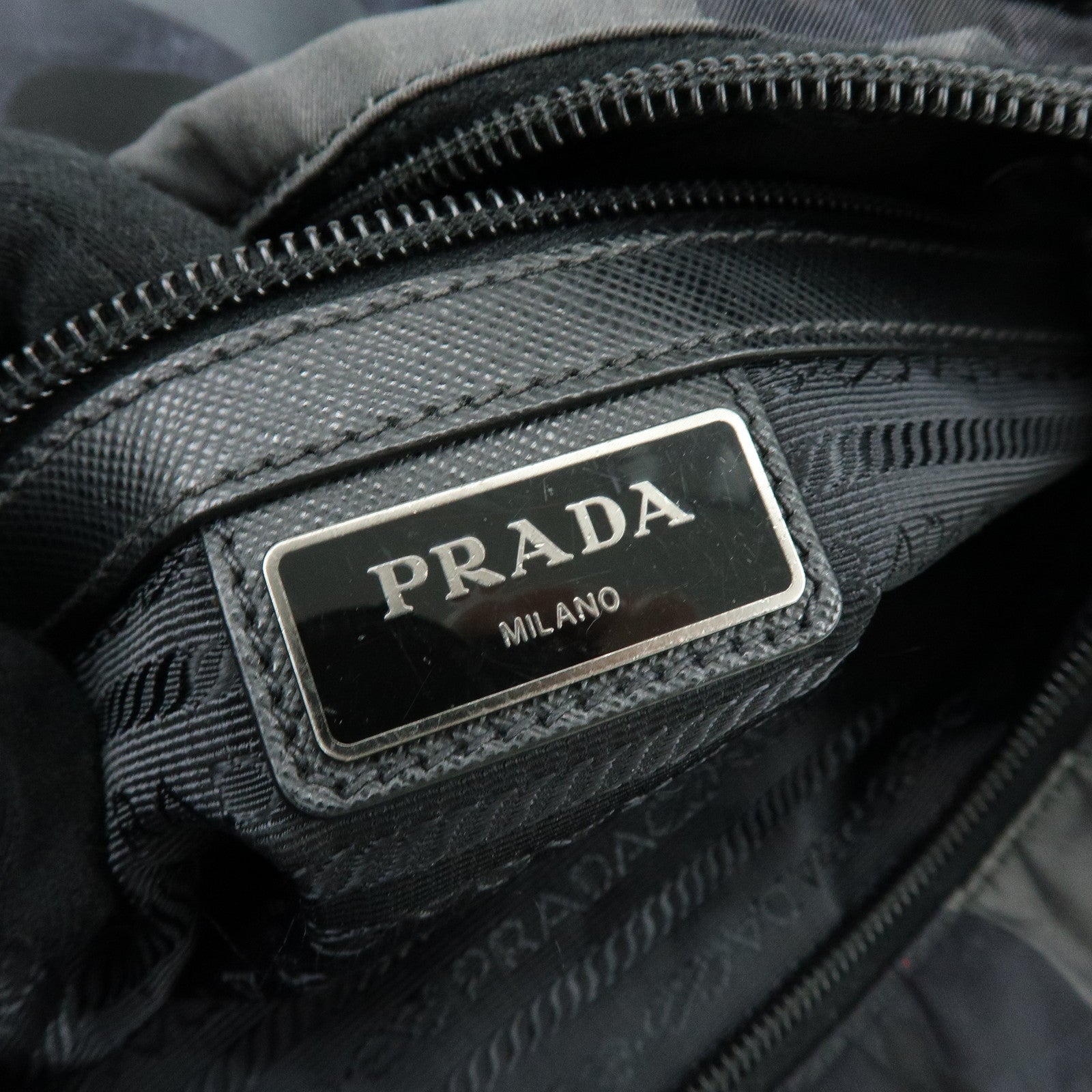 PRADA Triangle Logo Nylon Shoulder Crossbody Bag Cammoflage BR2418
