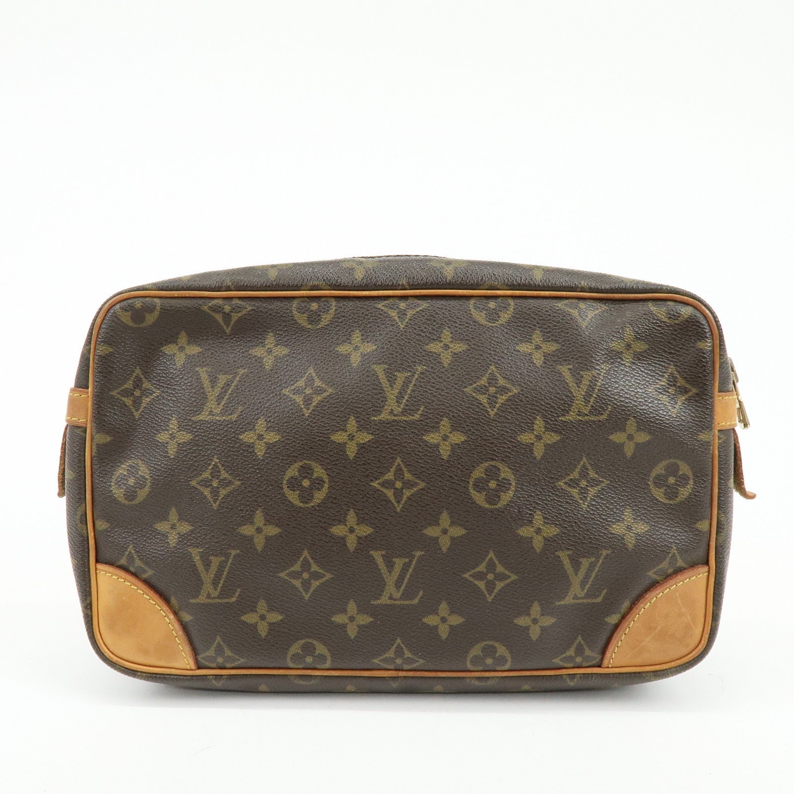 Louis Vuitton Monogram Compiegne 28 Pouch Clutch Bag Brown M51845