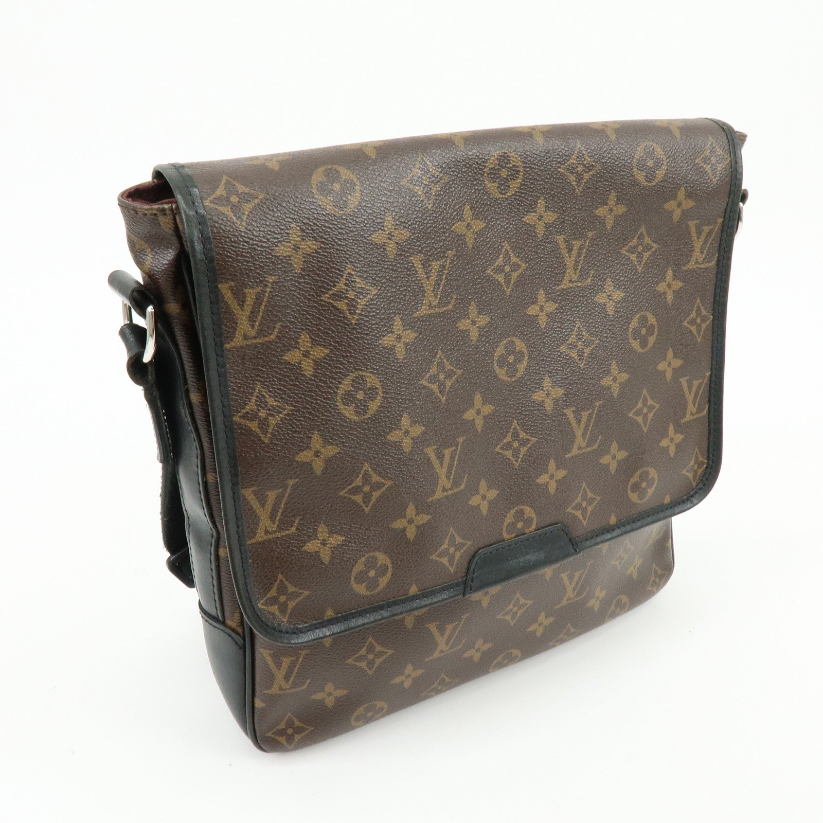 Louis Vuitton Macassar Bass MM Shoulder Bag Crossbody Bag Brown M56715