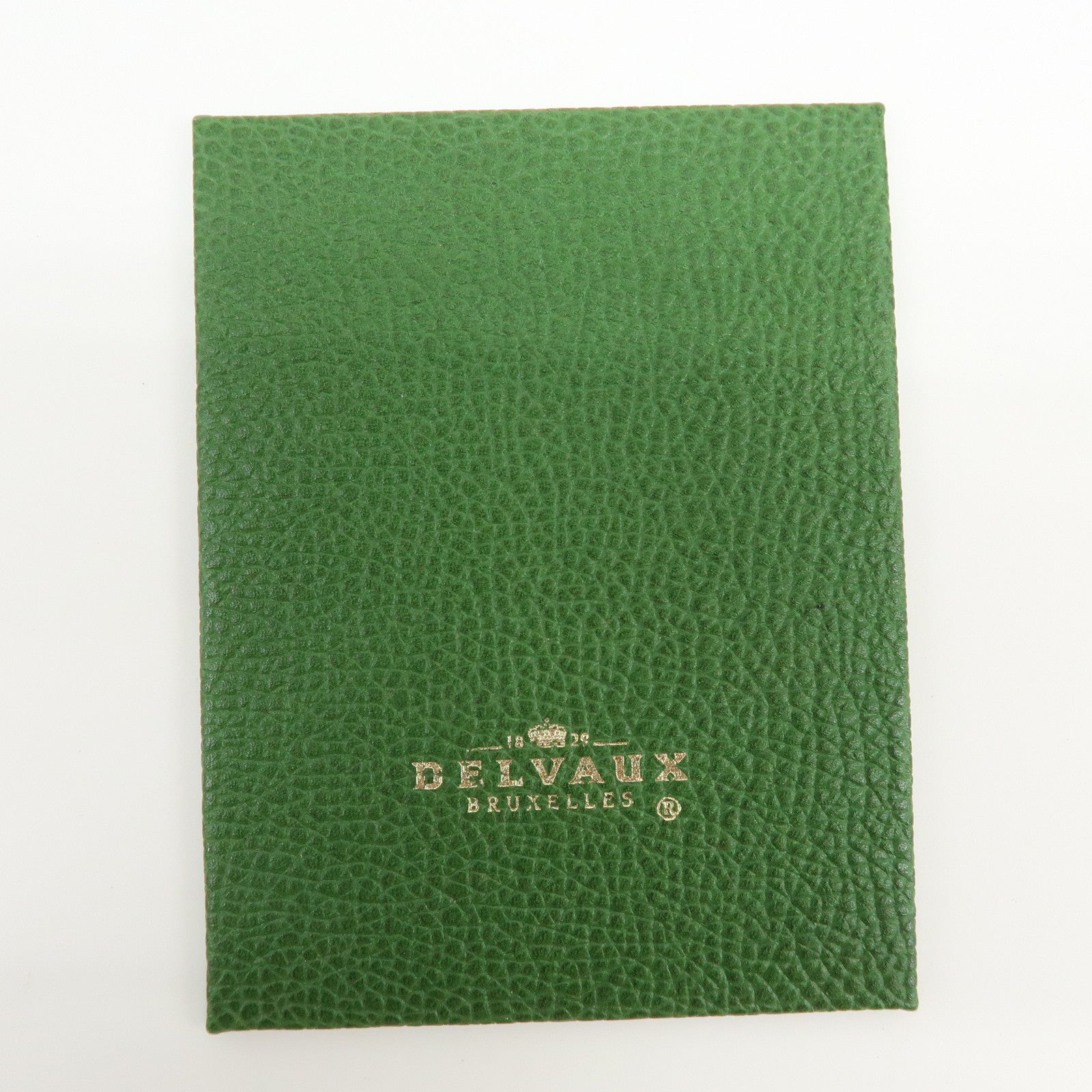 DELVAUX Louise Leather Shoulder Bag Hand Bag Green