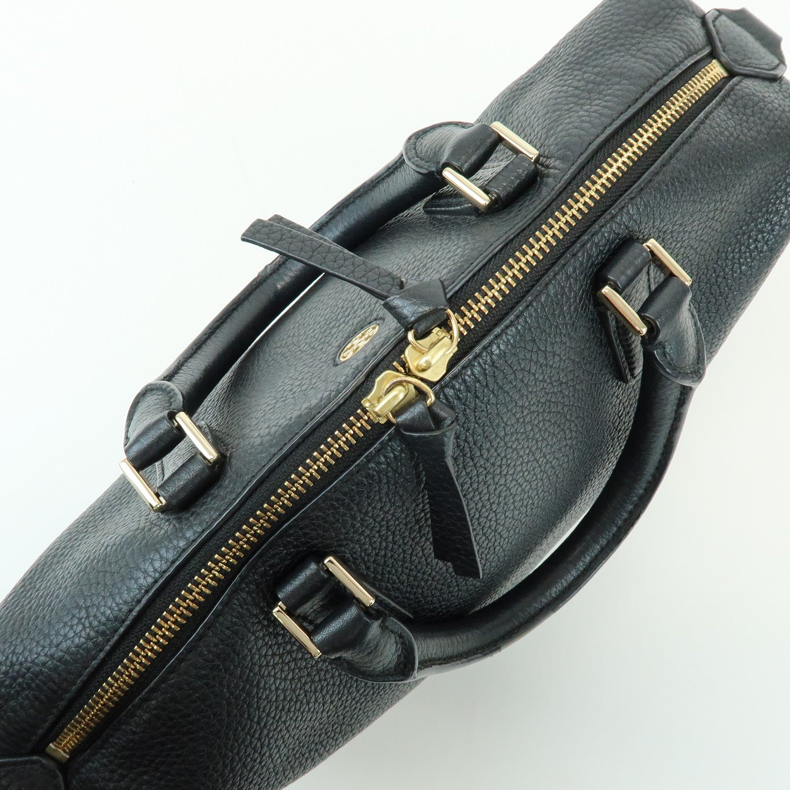 TORY BURCH Leather 2Way Bag Hand Bag Shoulder Bag Black