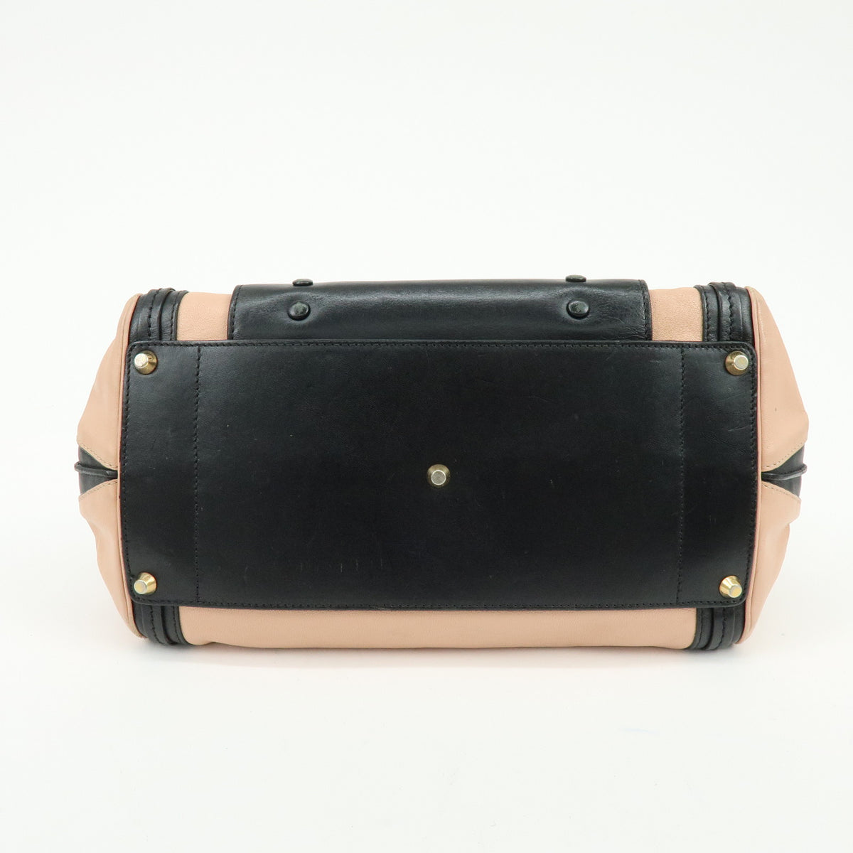 Chloe Alice Leather 2Way Bag Hand Bag Shoulder Bag Black Pink Beige