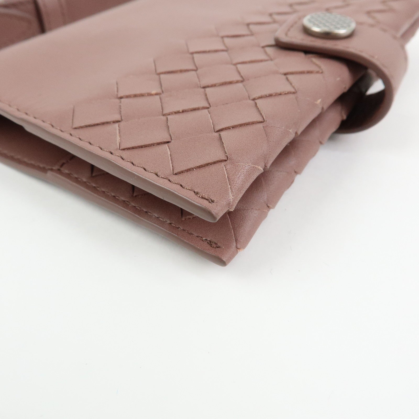 BOTTEGA VENETA Intrecciato Leather Agenda Planner Cover Brown