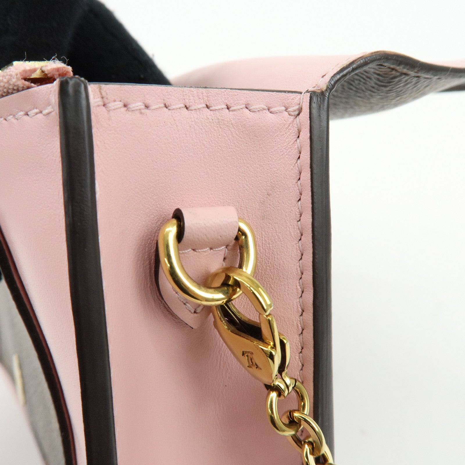 Louis Vuitton Monogram Portefeuille Flore Chain Wallet Pink M67405