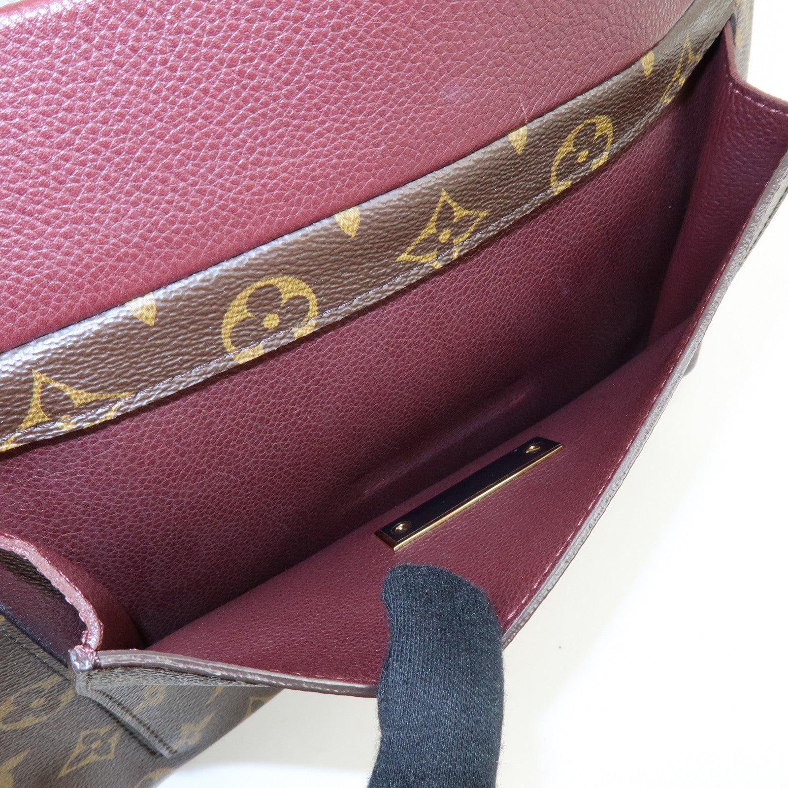 Louis Vuitton Monogram Olympe Canvas Hand Bag Shoulder Bag Brown M40579