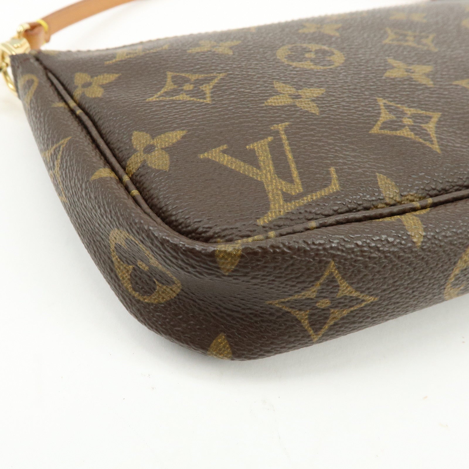 Louis Vuitton Monogram Pochette Accessoires Hand Bag Brown M51980