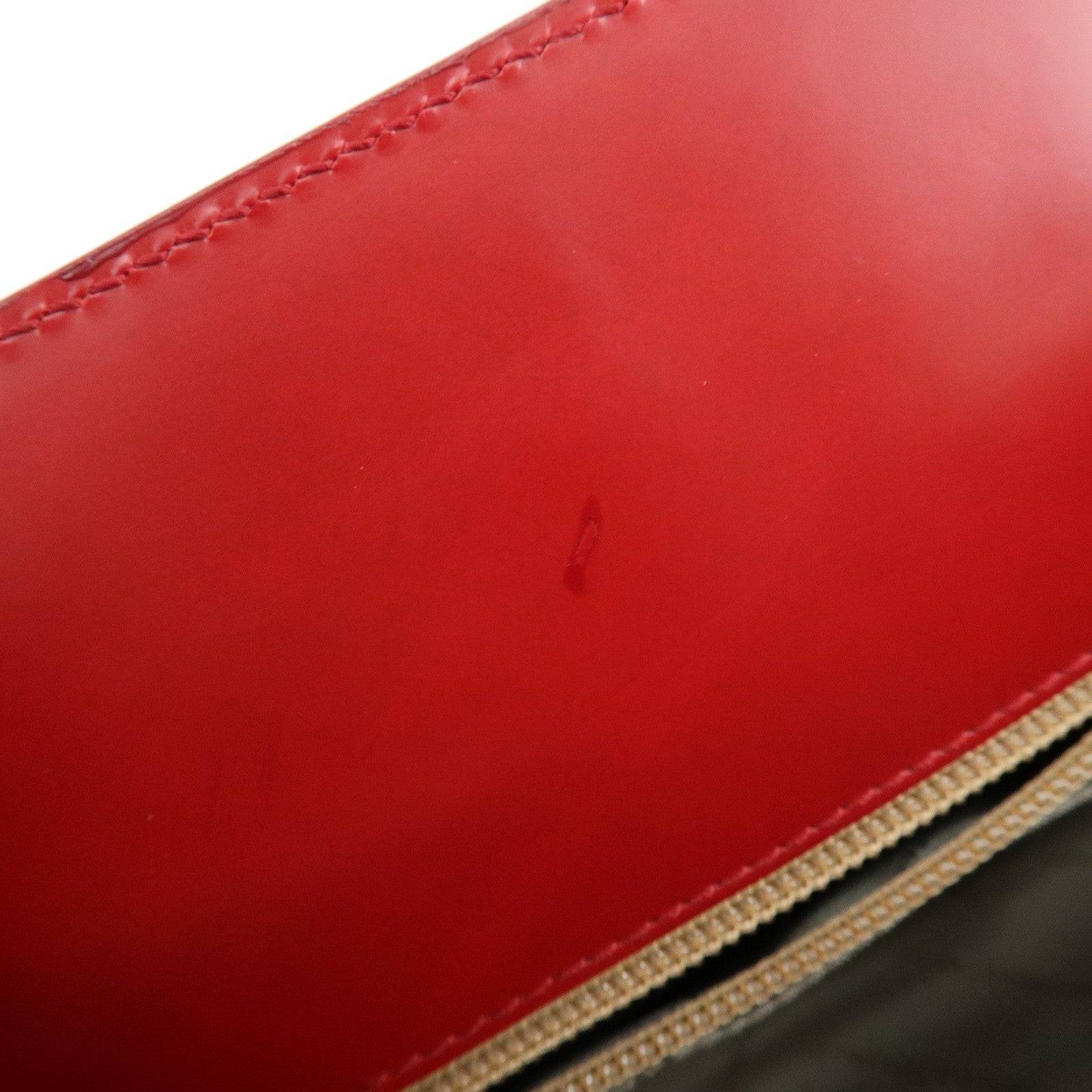 Ferragamo Gancini Leather 2Way Bag Hand Bag Shoulder Bag Red