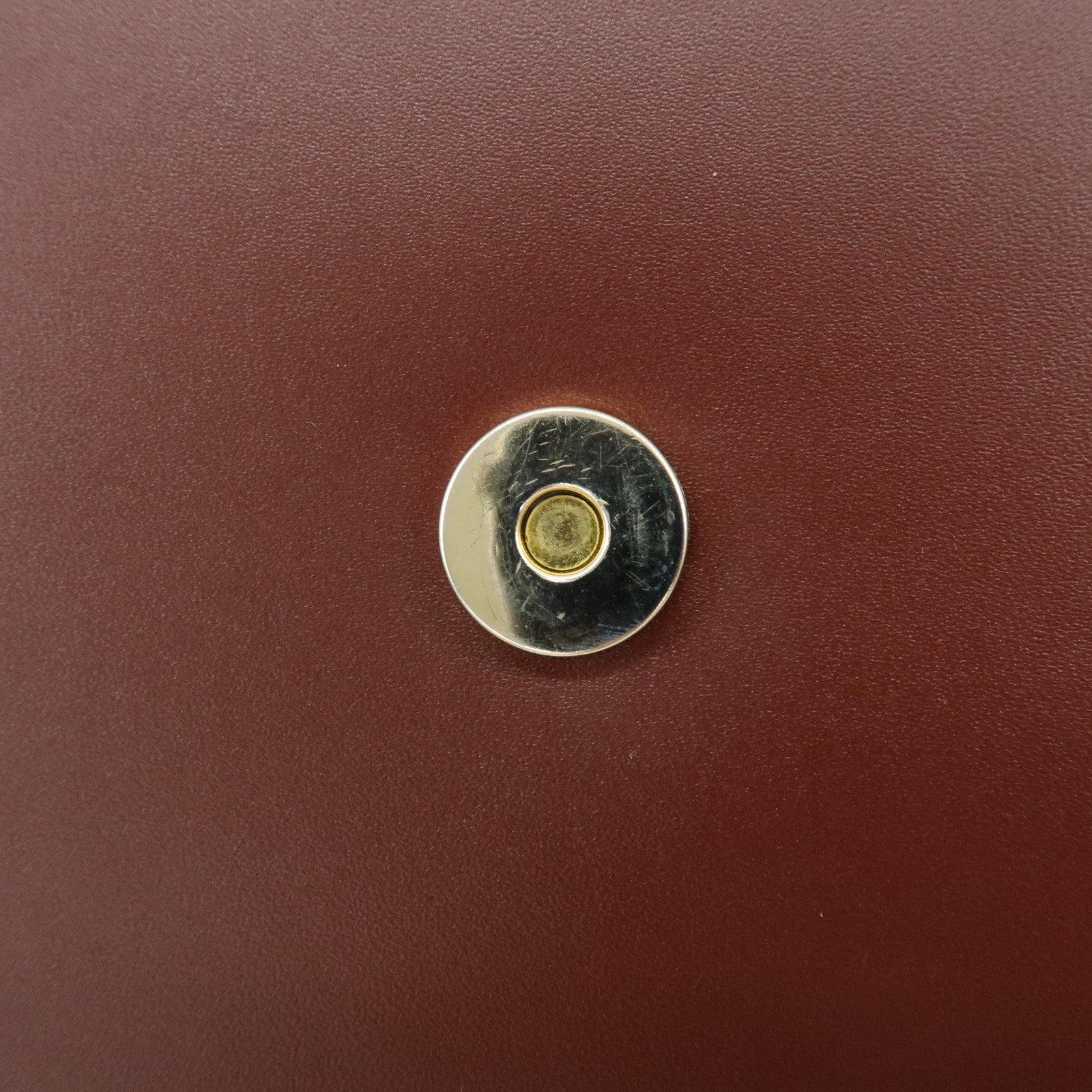 Cartier Must de Cartier Leather Clutch Bag Flat Pouch Bordeaux