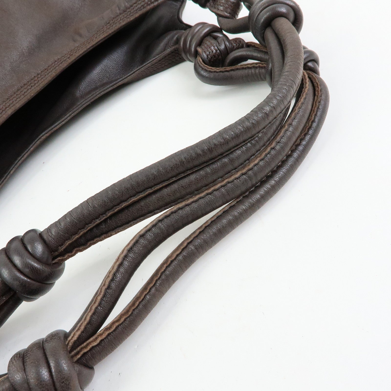 LOEWE Anagram Nappa Leather Shoulder Bag Tote Bag Brown