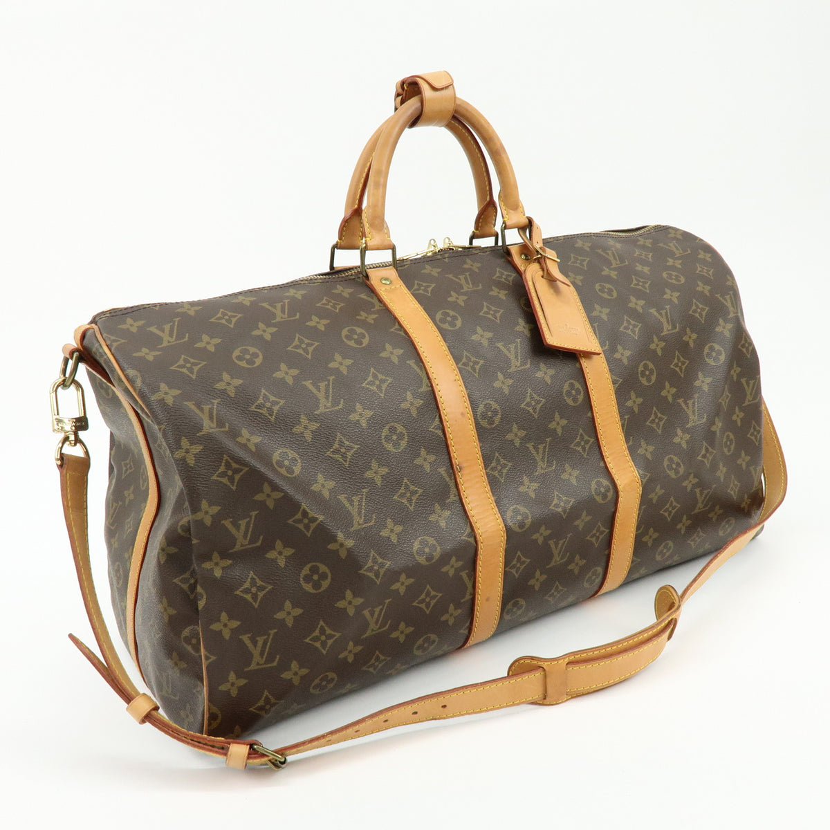 Louis Vuitton Monogram Keep All Bandouliere 55 Boston Bag M41414