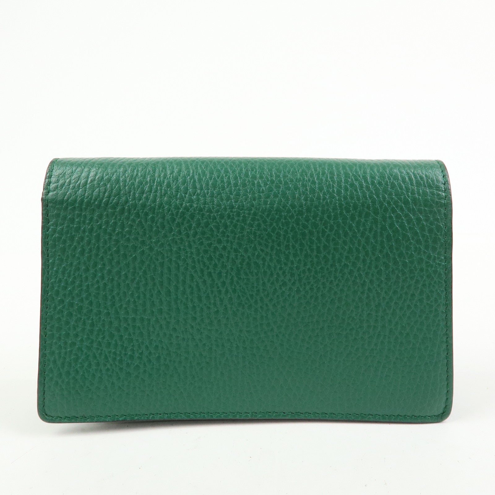 GUCCI Dionysus Super Mini Bag Leather Chain Shoulder Bag Green 476432
